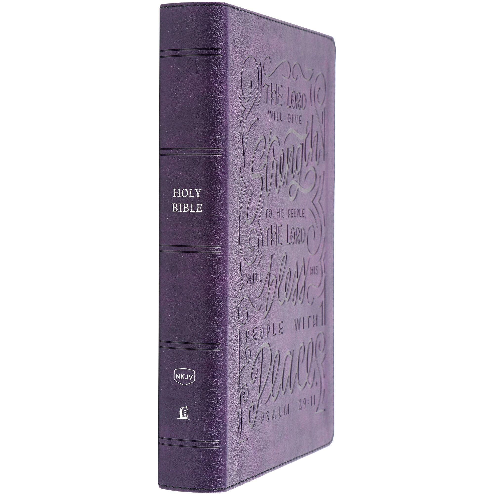 NKJV Giant Print Center-Column Reference Bible, Imitation Leather