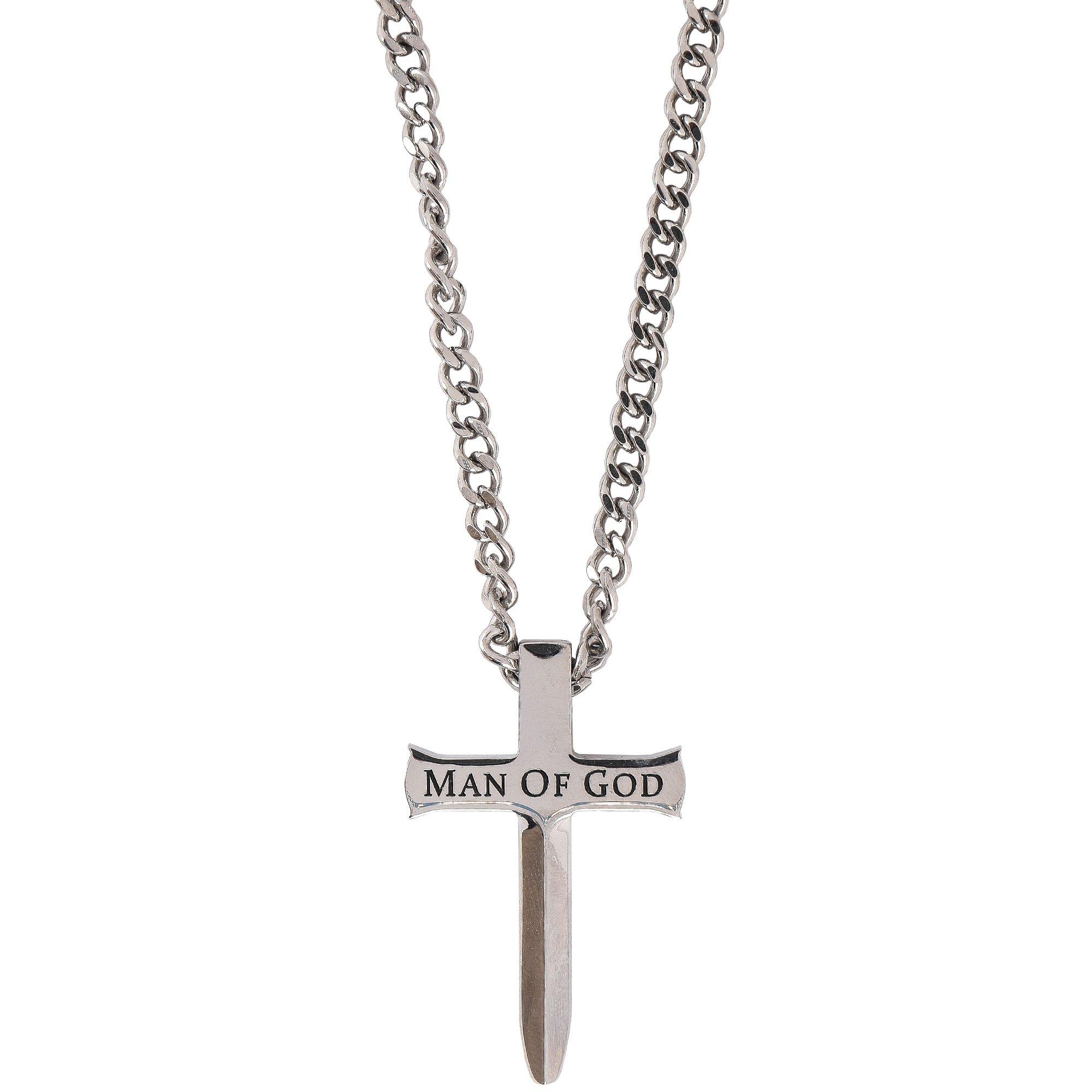 Man of God Sword Cross Necklace, 24 Inches Mardel 4004628