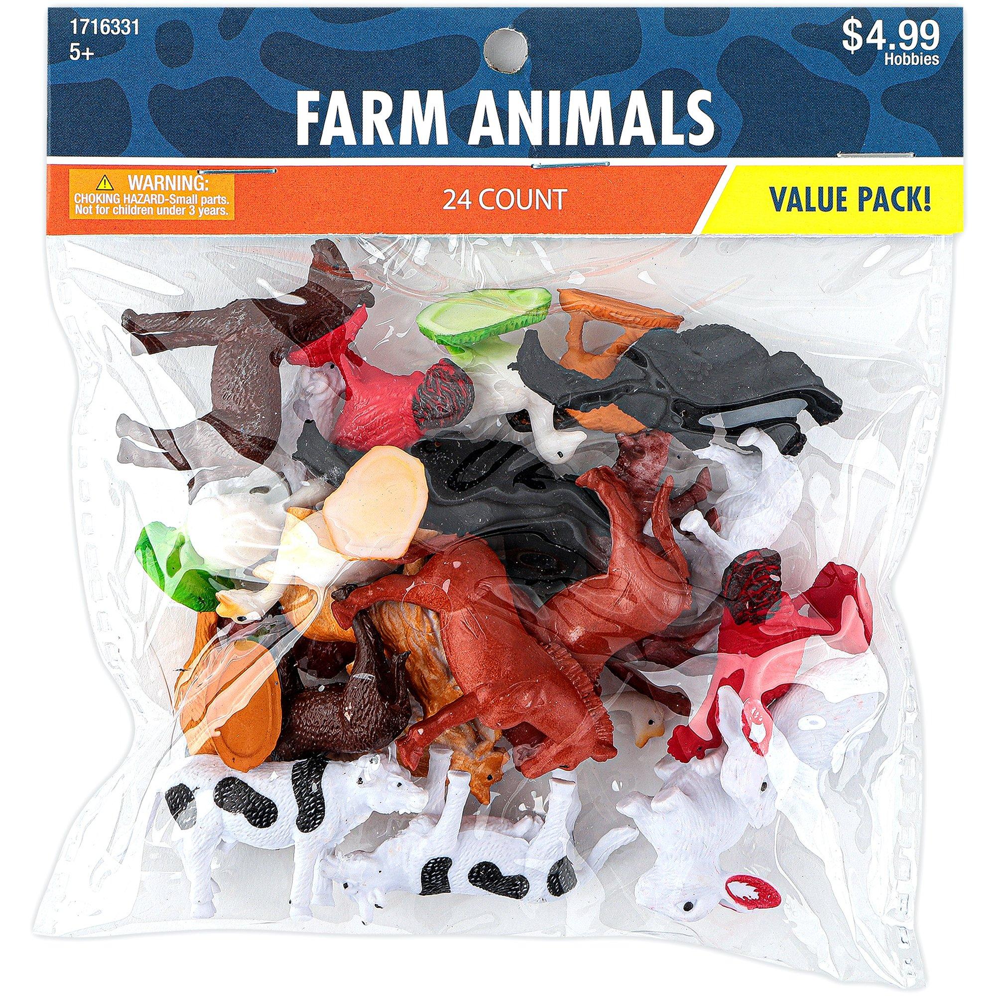 Mini Farm Animal Figure Set, 24 Toys Mardel 4008322