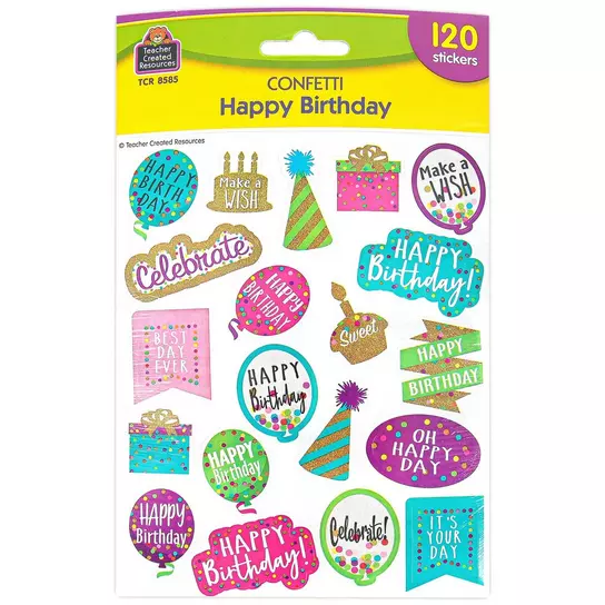 Confetti Happy Birthday Multi Confetti Happy Birthday Multi