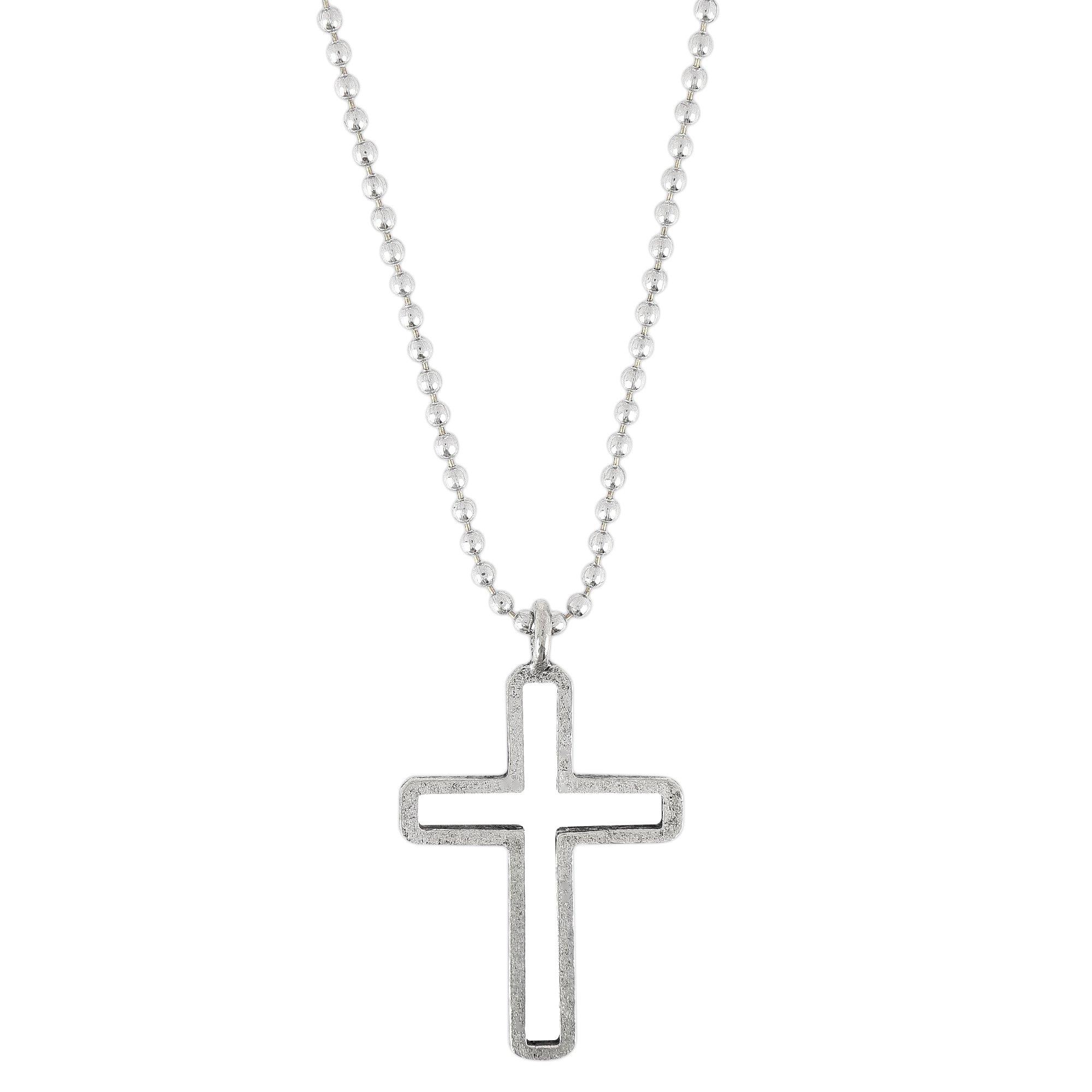 Antique Cross Ball Chain Necklace, 30 Inches | Mardel | 4033478