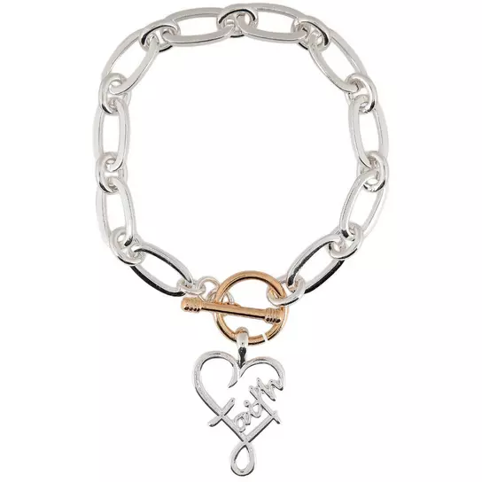 Epic Jewelry Designs, Loopy Heart Faith Charm Bracelet Epic Jewelry Designs, Loopy Heart Faith Charm Bracelet
