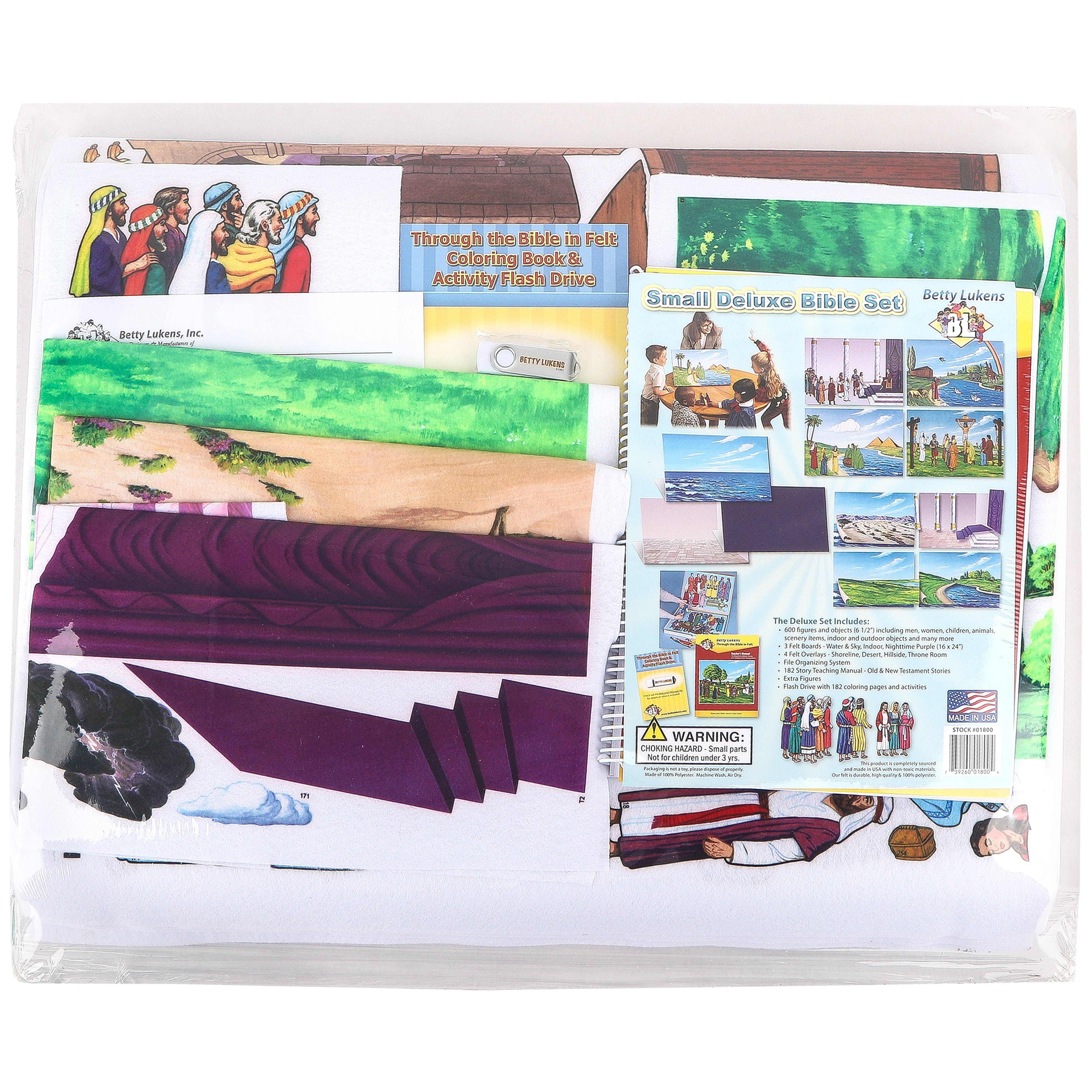 Small Deluxe Flannel Felt Board Bible Story Set, 600 pieces, Ages