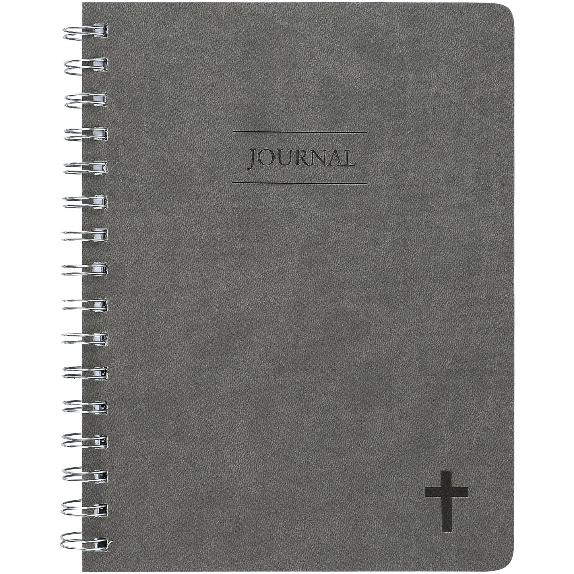 Gray Cross Spiral Flexcover Journal, 200 Pages | Mardel | 4082905
