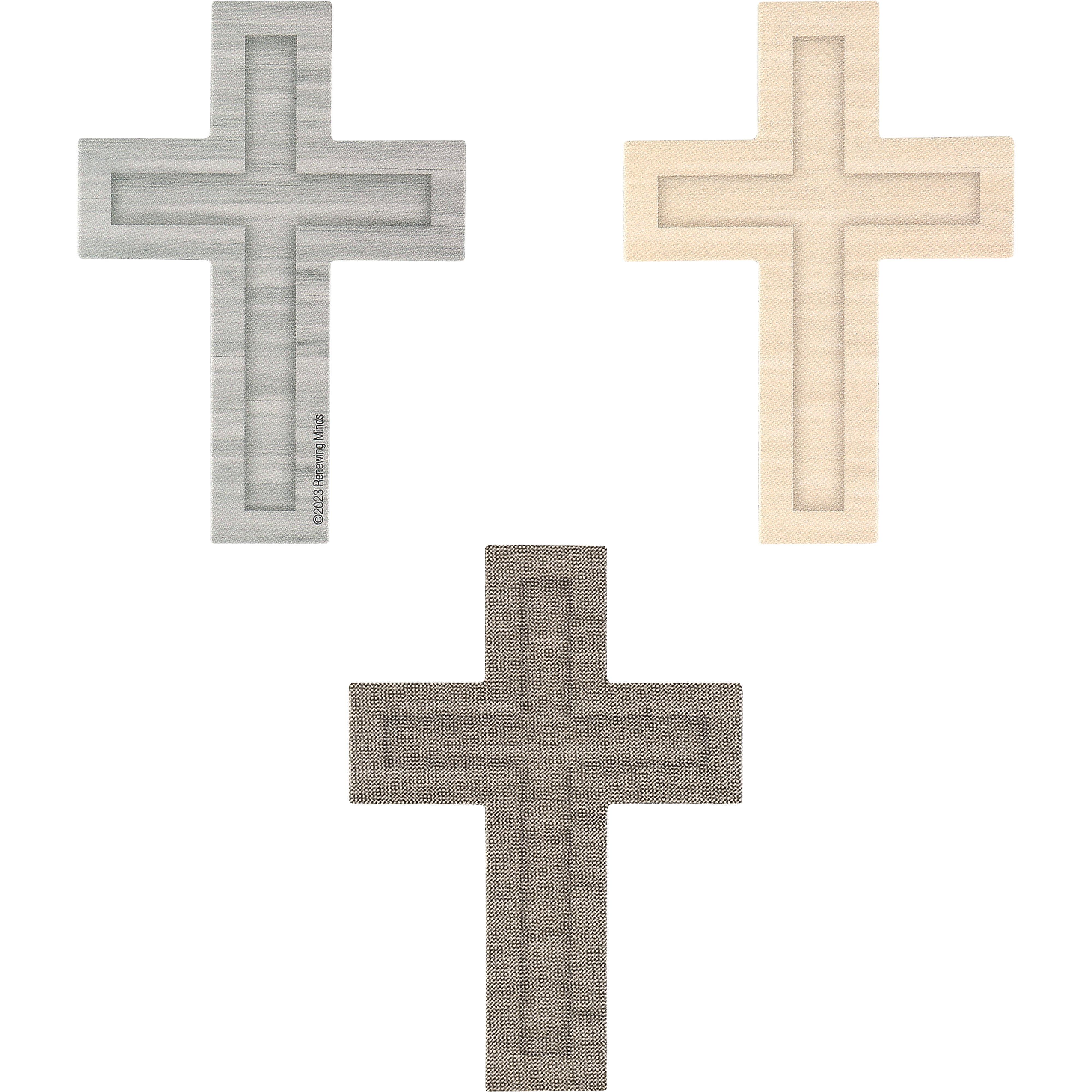 Renewing Minds, Wood Crosses Mini Paper Cutouts, 36 count | Mardel ...