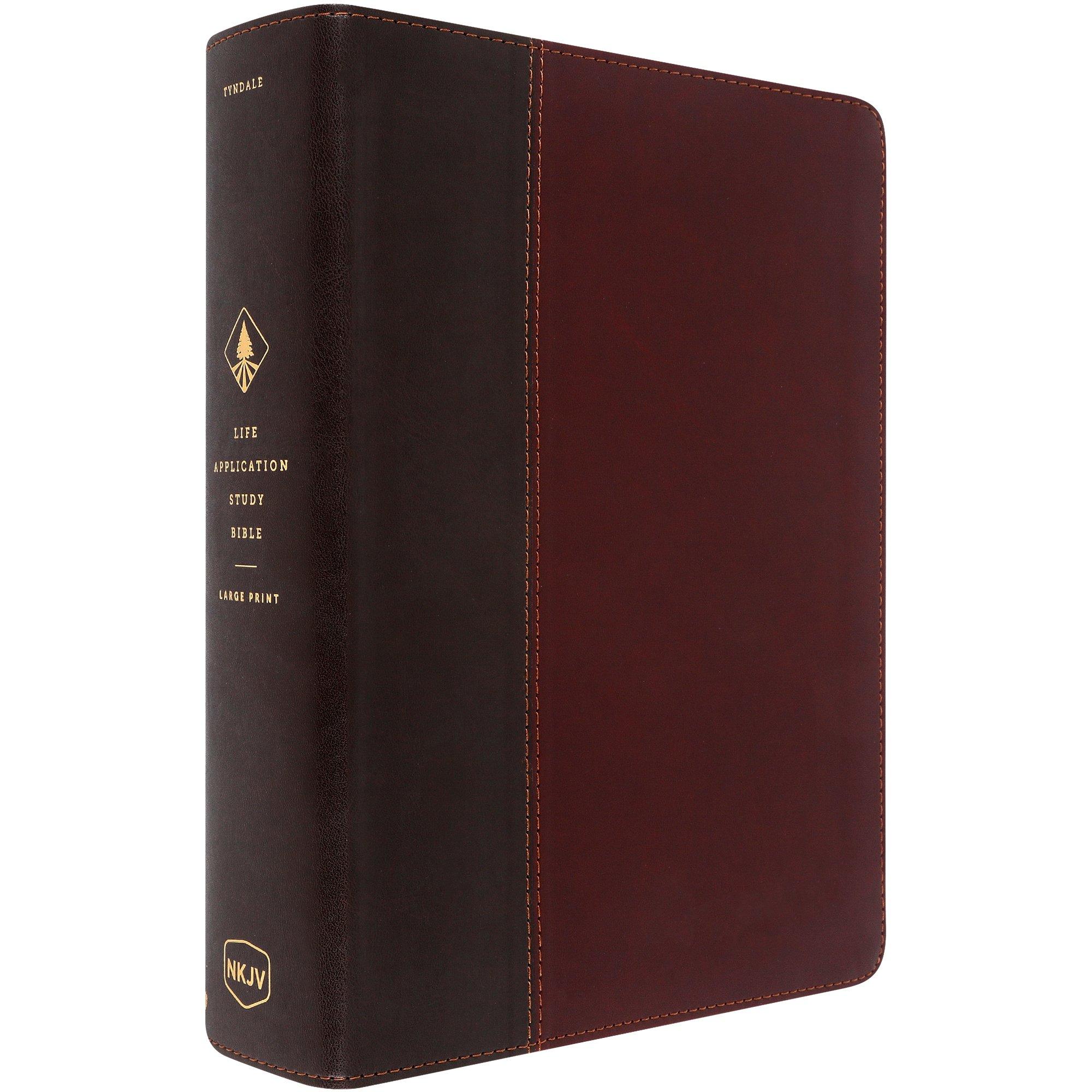 Nkjv life application study bible 3rd ed large print tan indexed