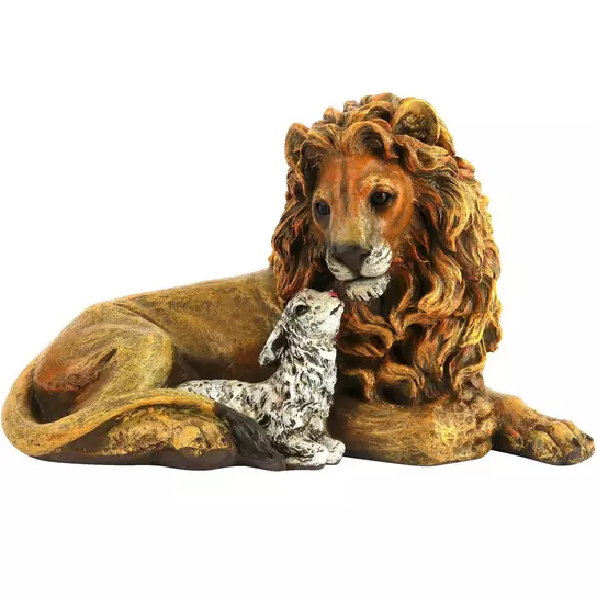 Lion & Lamb Figurine, 6.5 Inches | Mardel | 4104980 Lion & Lamb Figurine, 6.5 Inches | Mardel | 4104980