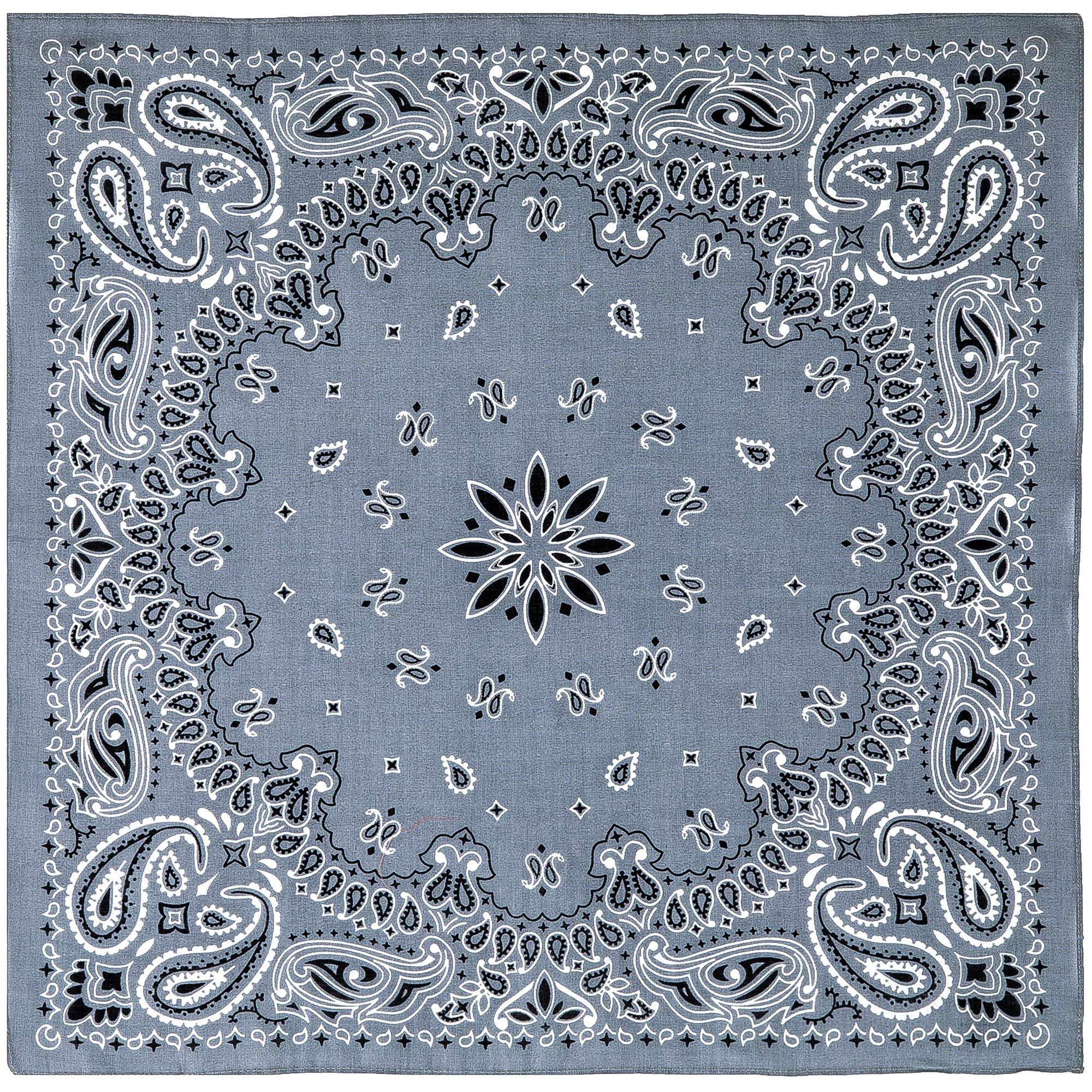 HOORSENBUHS ホーセンブース　GREY PAISLEY BANDANA Grey Paisley Print Bandana – Shop Miss A