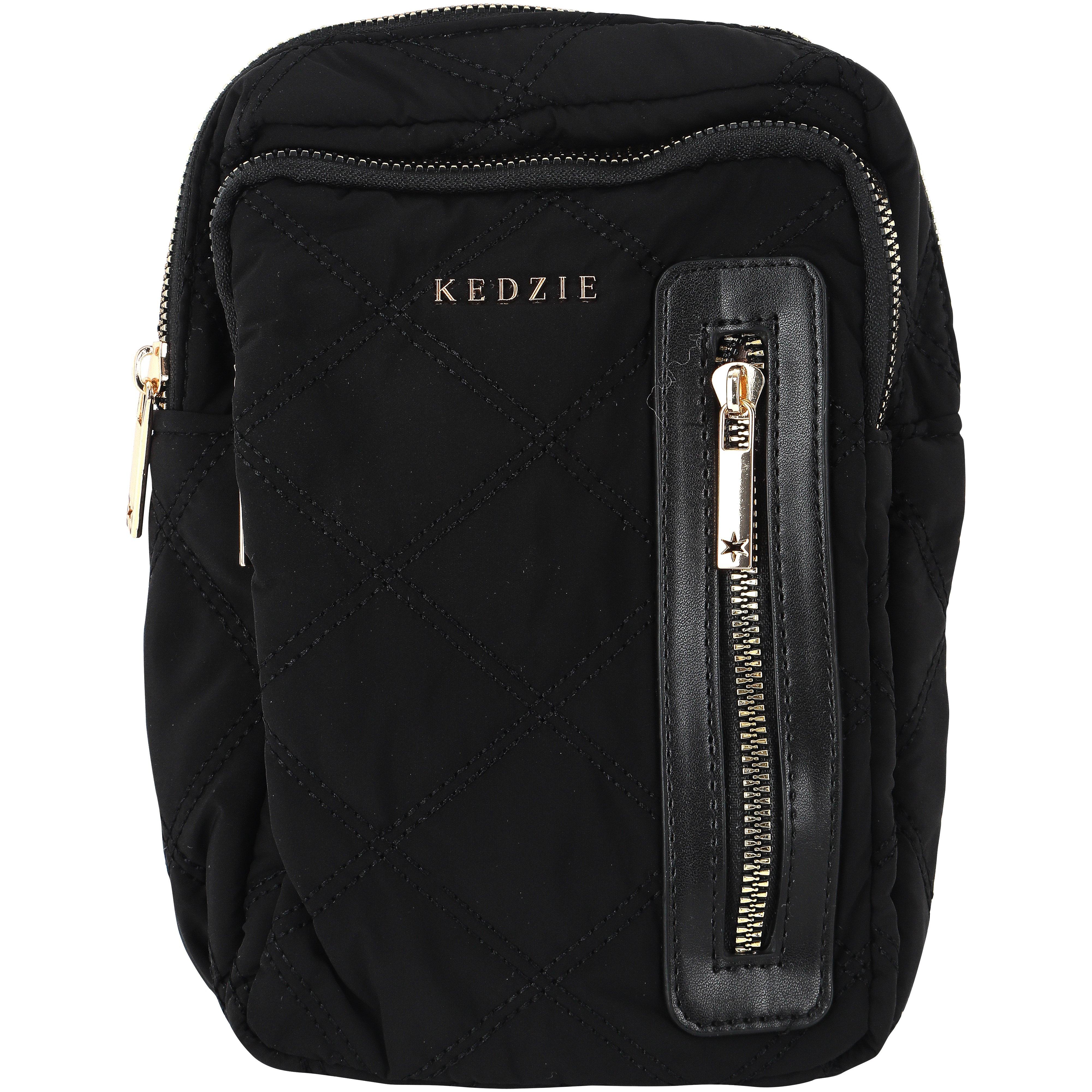 Kedzie Black Cloud 9 Convertible Sling Bag, 8 x 6.5 x 2.5 inches