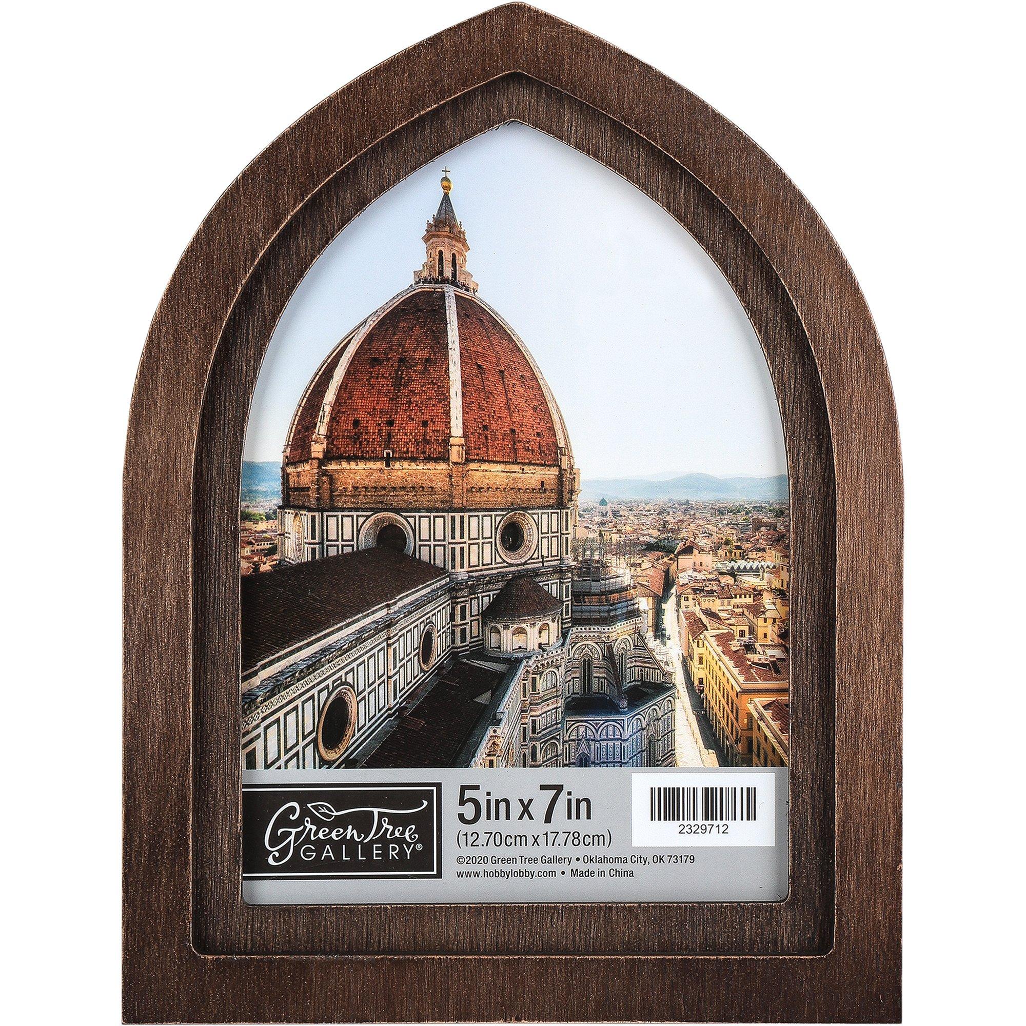 Arched Wood Photo Frame, Brown, 5 x 7 Inches | Mardel | 4112751