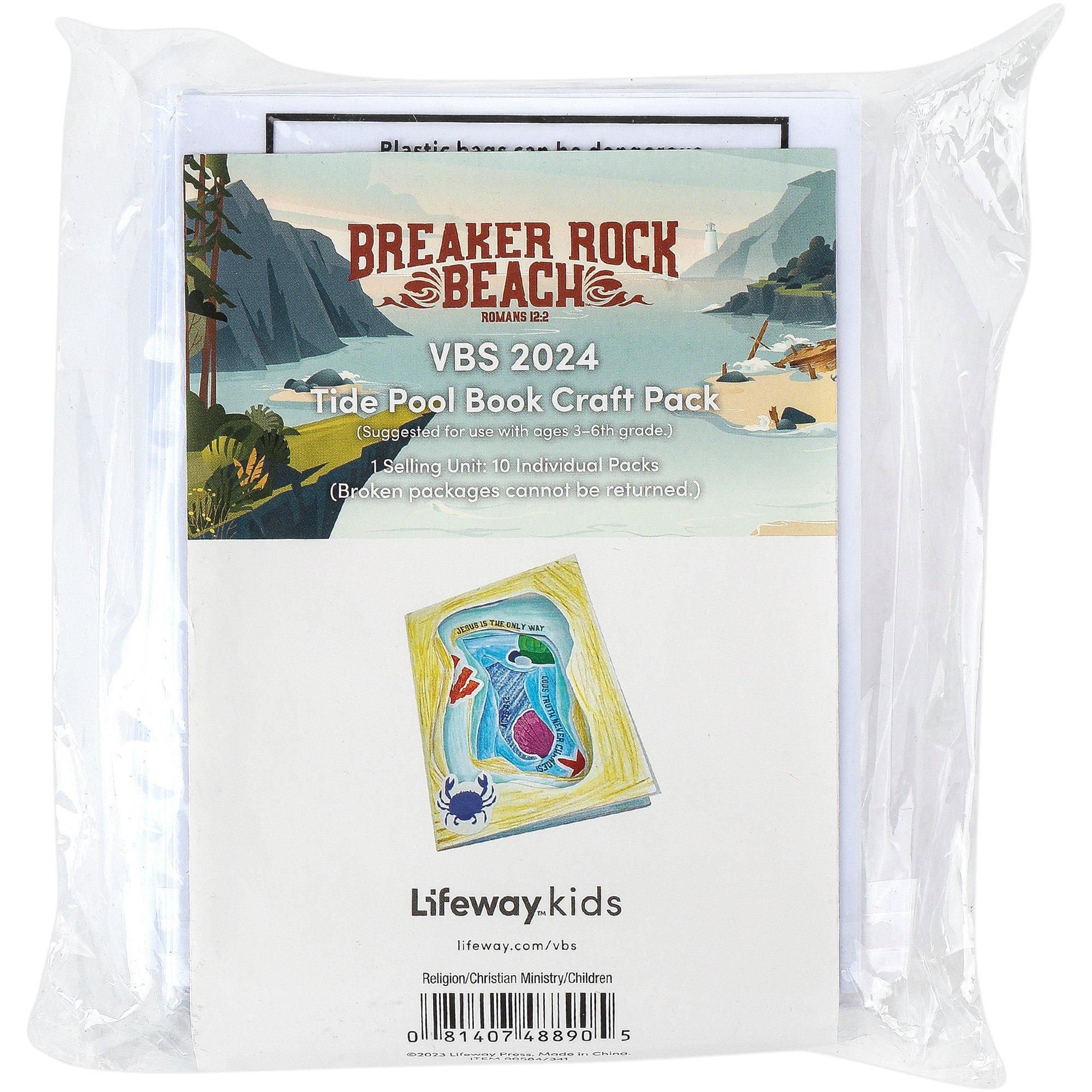 VBS 2024 Breaker Rock Tide Pool Craft Pack, 10 count Mardel 4116513