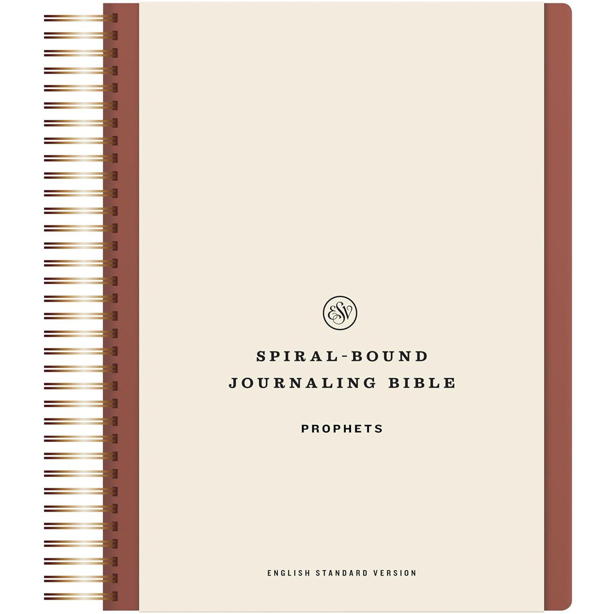 Esv spiral bound journal prophets mardel 4135349