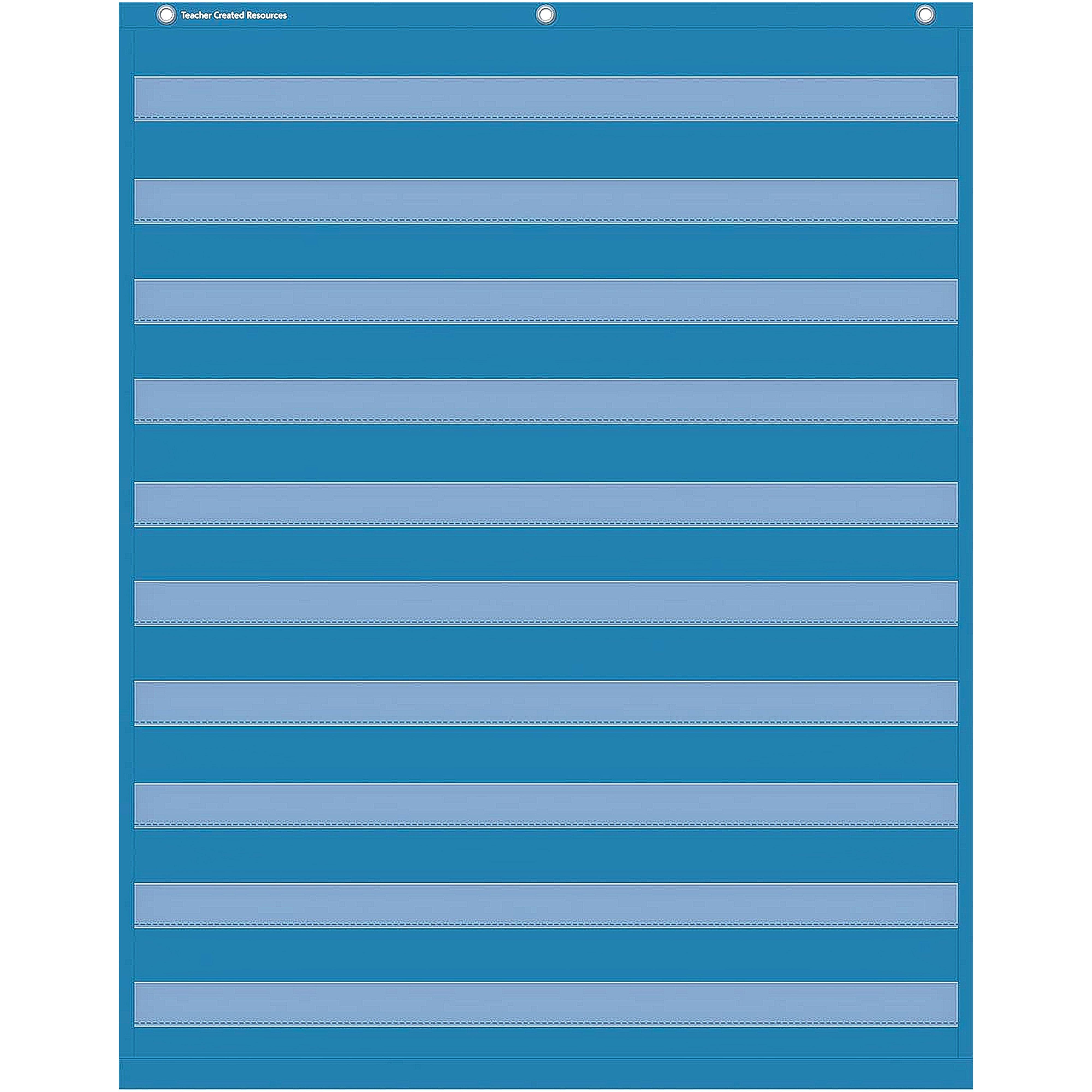 Slate Blue 10 Pocket Chart - TCR20104 | Teacher Created Resources