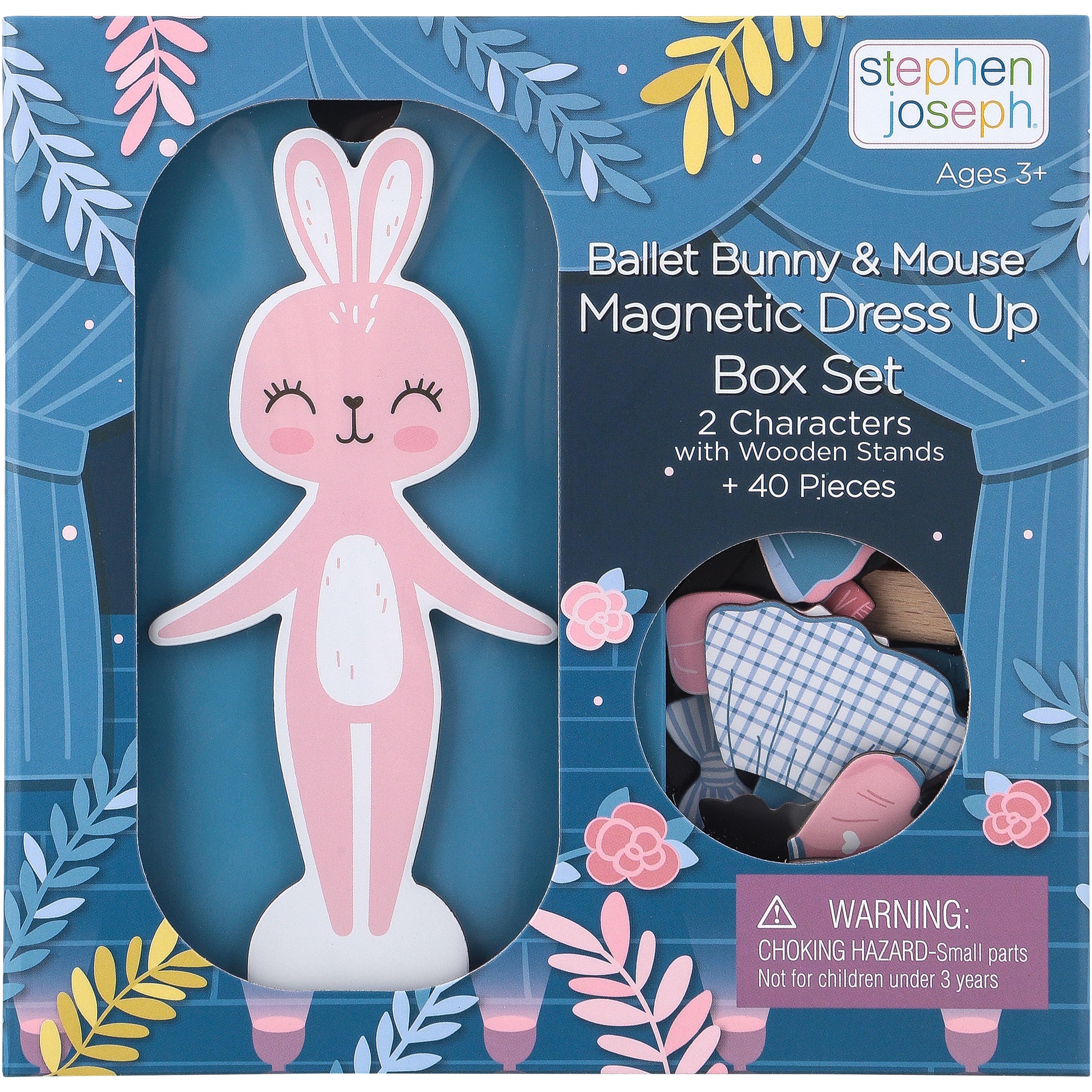 Ballet Bunny & Mouse Magnetic Dress Up Box Set, Ages 3 and Older