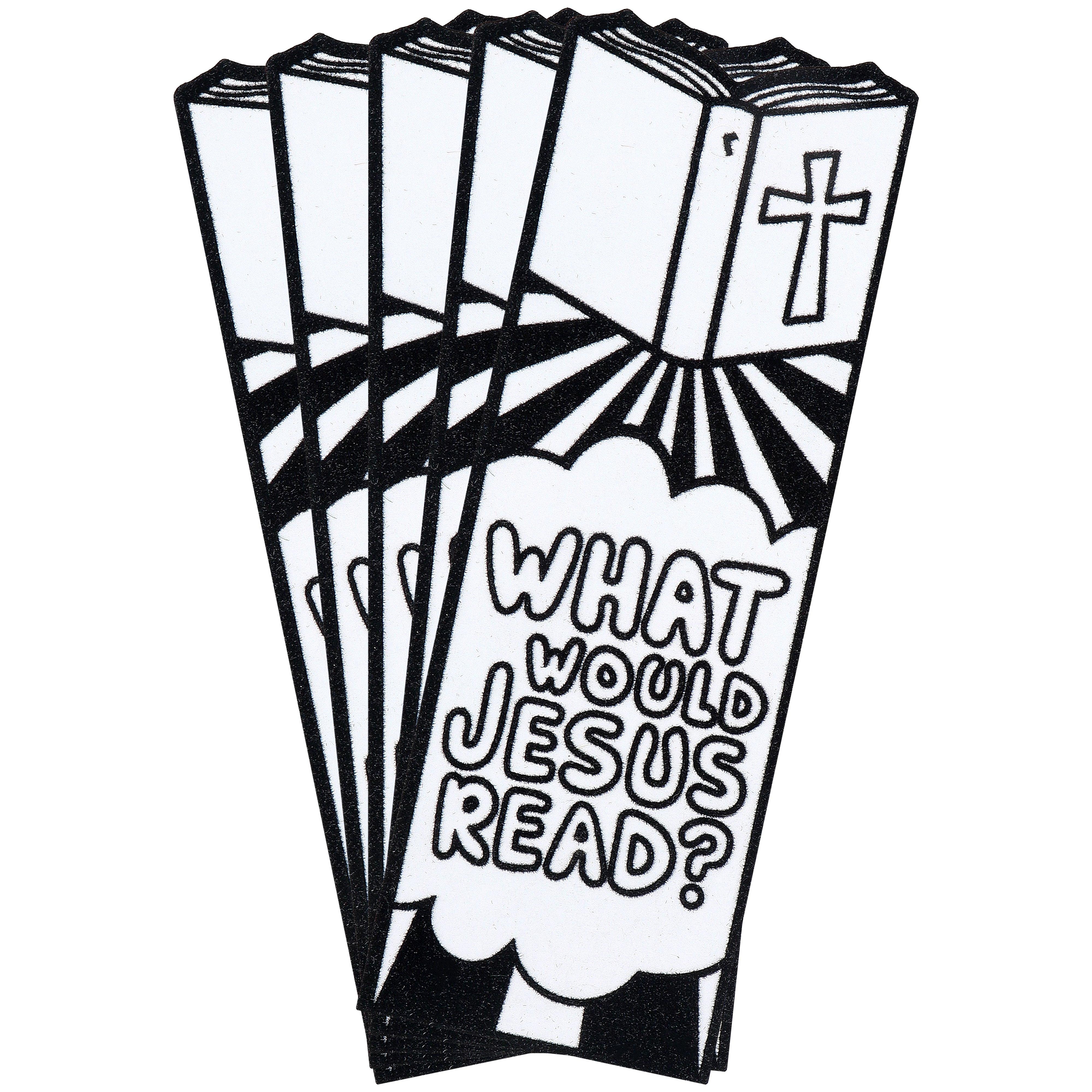 What would jesus read fuzzy bookmark coloring craft kit by pip leo