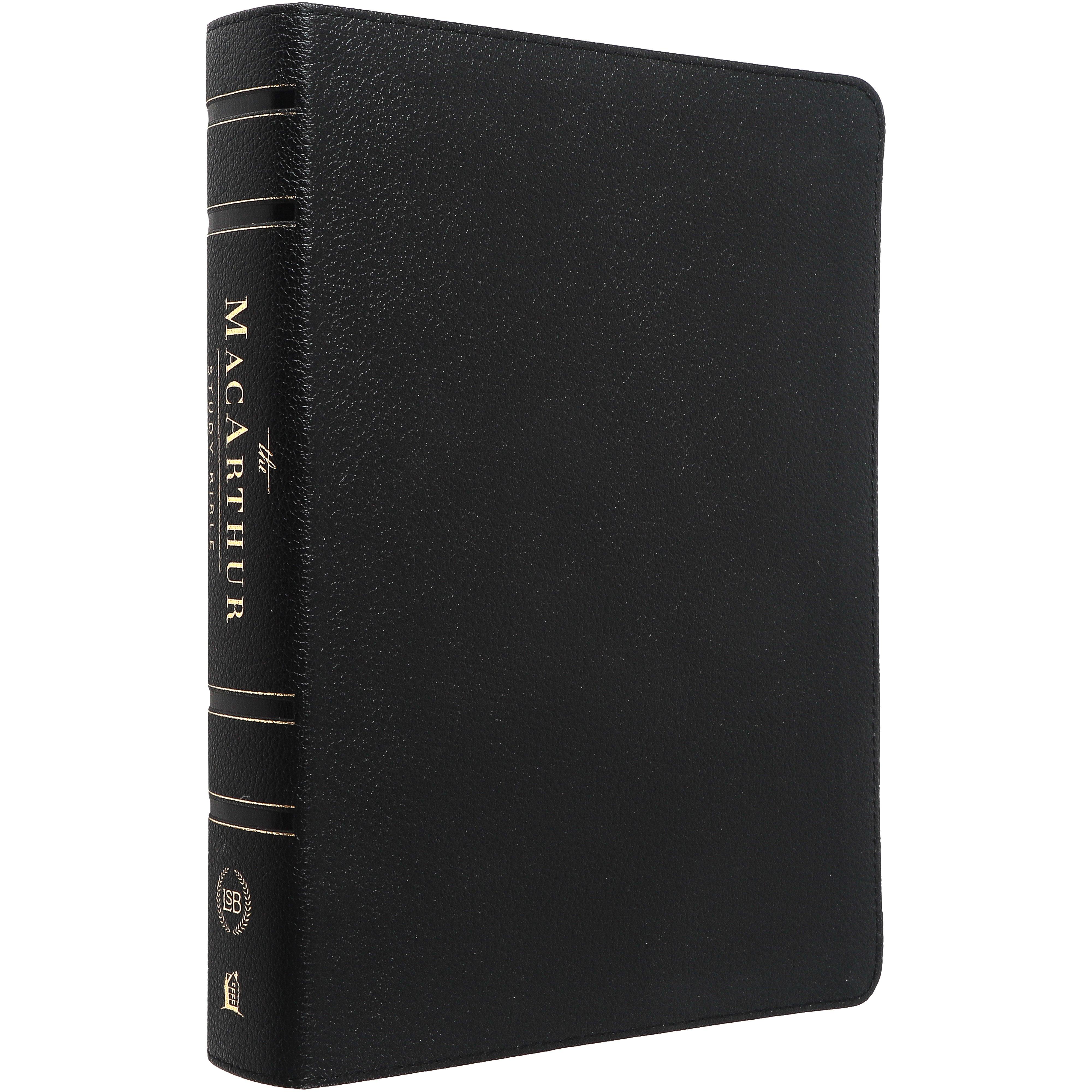 LSB MacArthur Study Bible 2nd Edition, Black Leather, Thumb