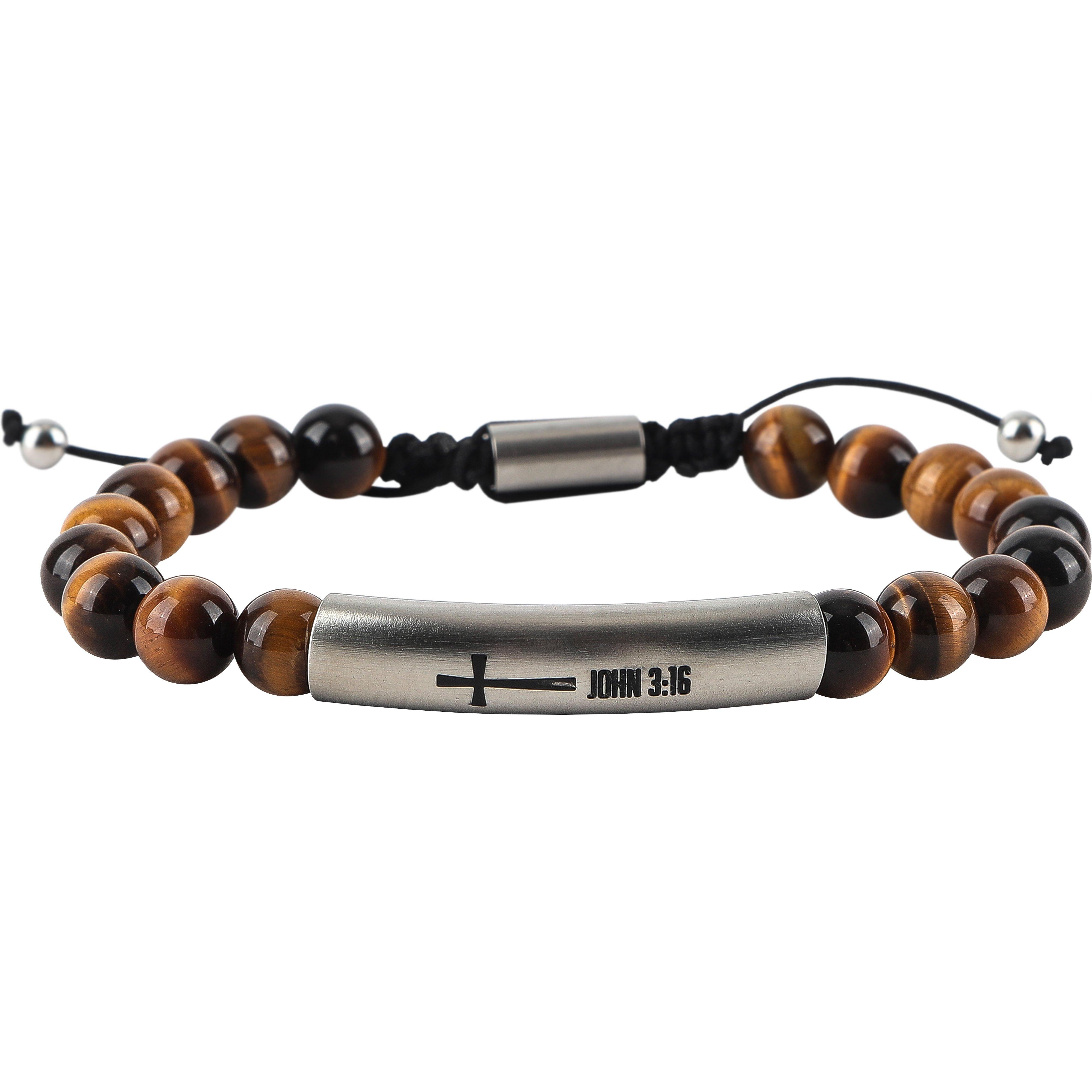 ブレスレット BASSCLEF men bracelet bead beads Mens Bracelets, Pearls Beaded Bracelet, Silver Cross