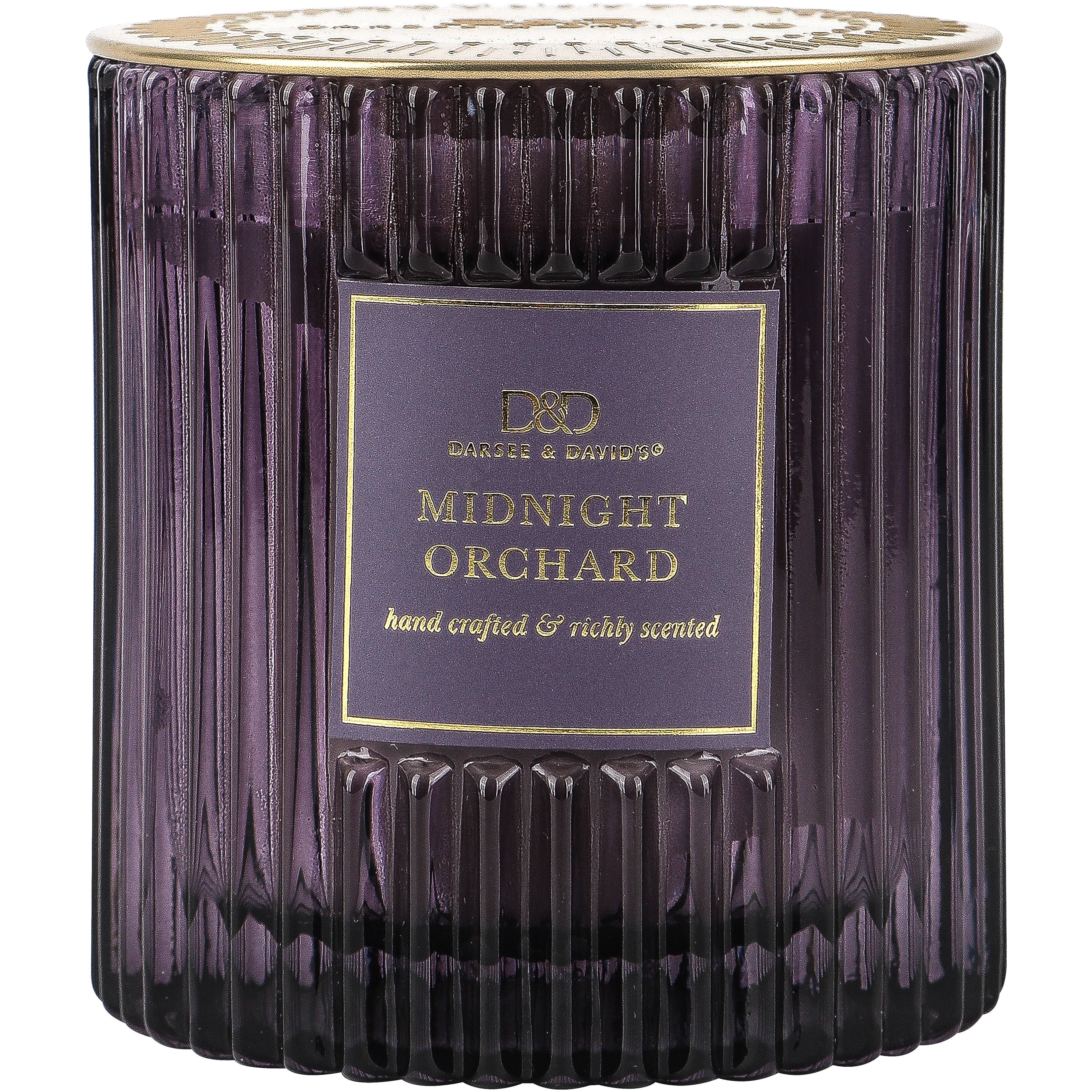Darsee & David's, Midnight Orchard Ribbed Candle, 10 ounces