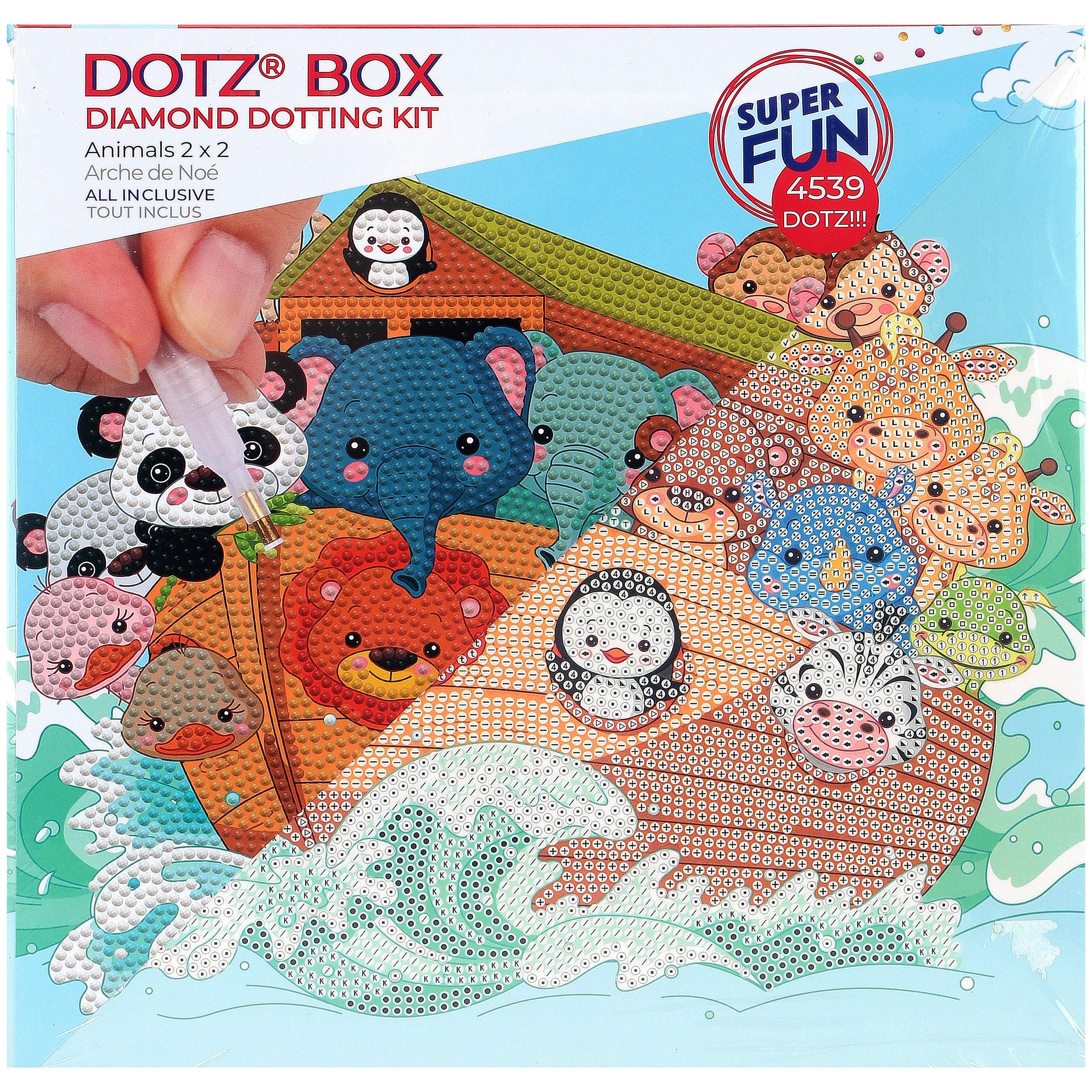 Diamond Animals Art Box Kit, 11 x 11 Inches, Ages 8 & Older
