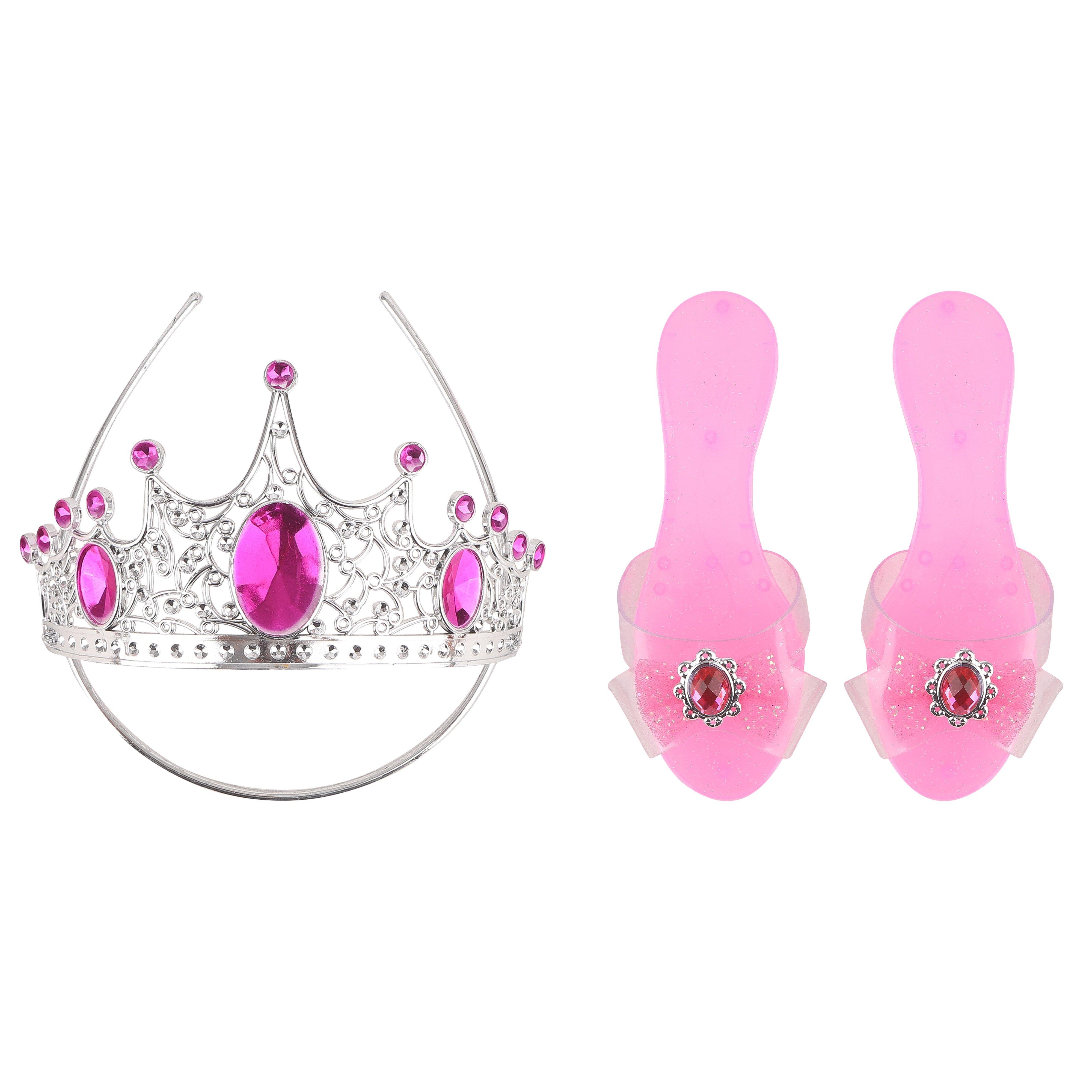 princess dress up shoes set Amazon.com: 3pc Premium Princess Dress Up Shoes Set - 1 Inch Heel Slip-On  Sandal Heels
