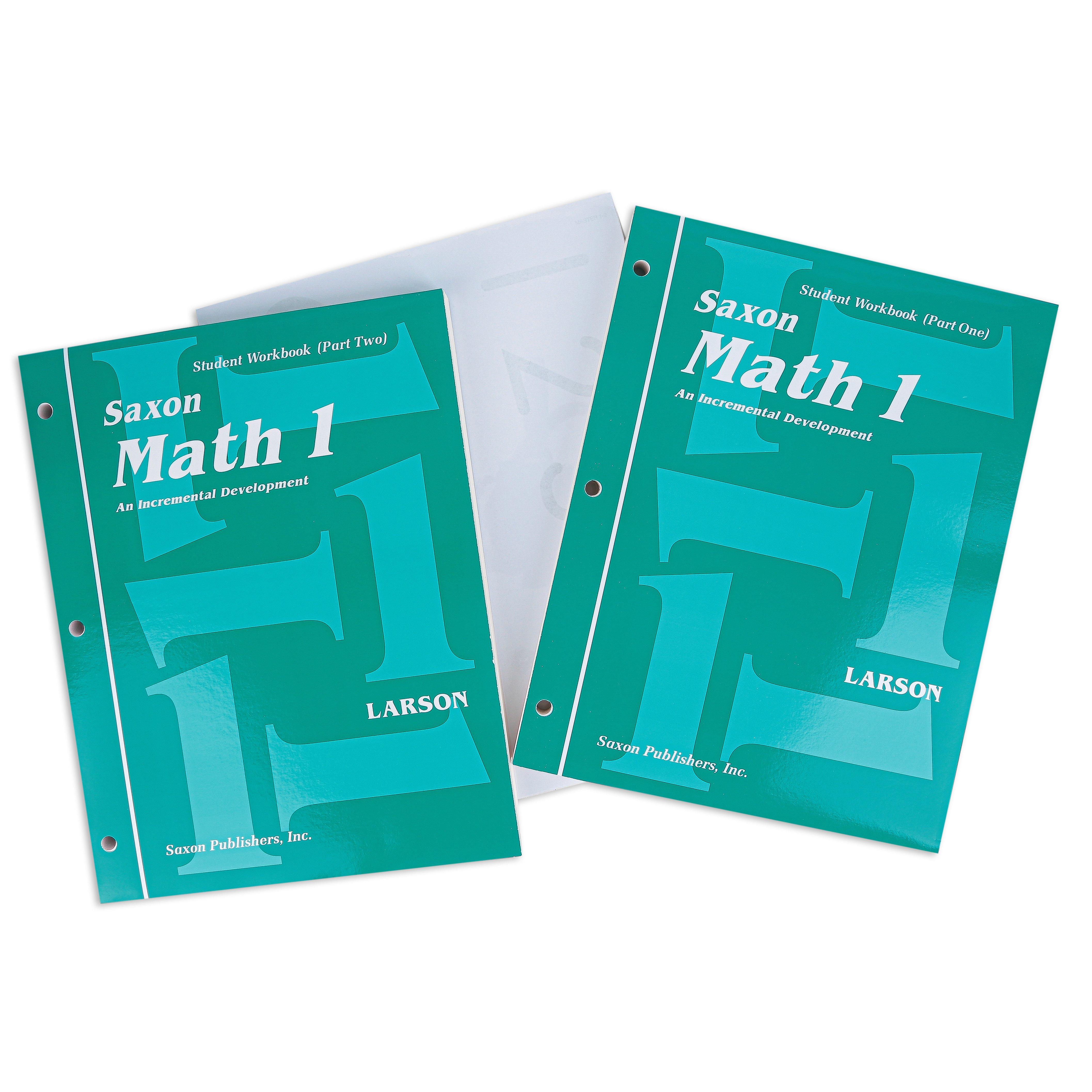 Saxon Math 1 Student Workbooks and Fact Cards Kit 1st Ed., Grade 1 ...