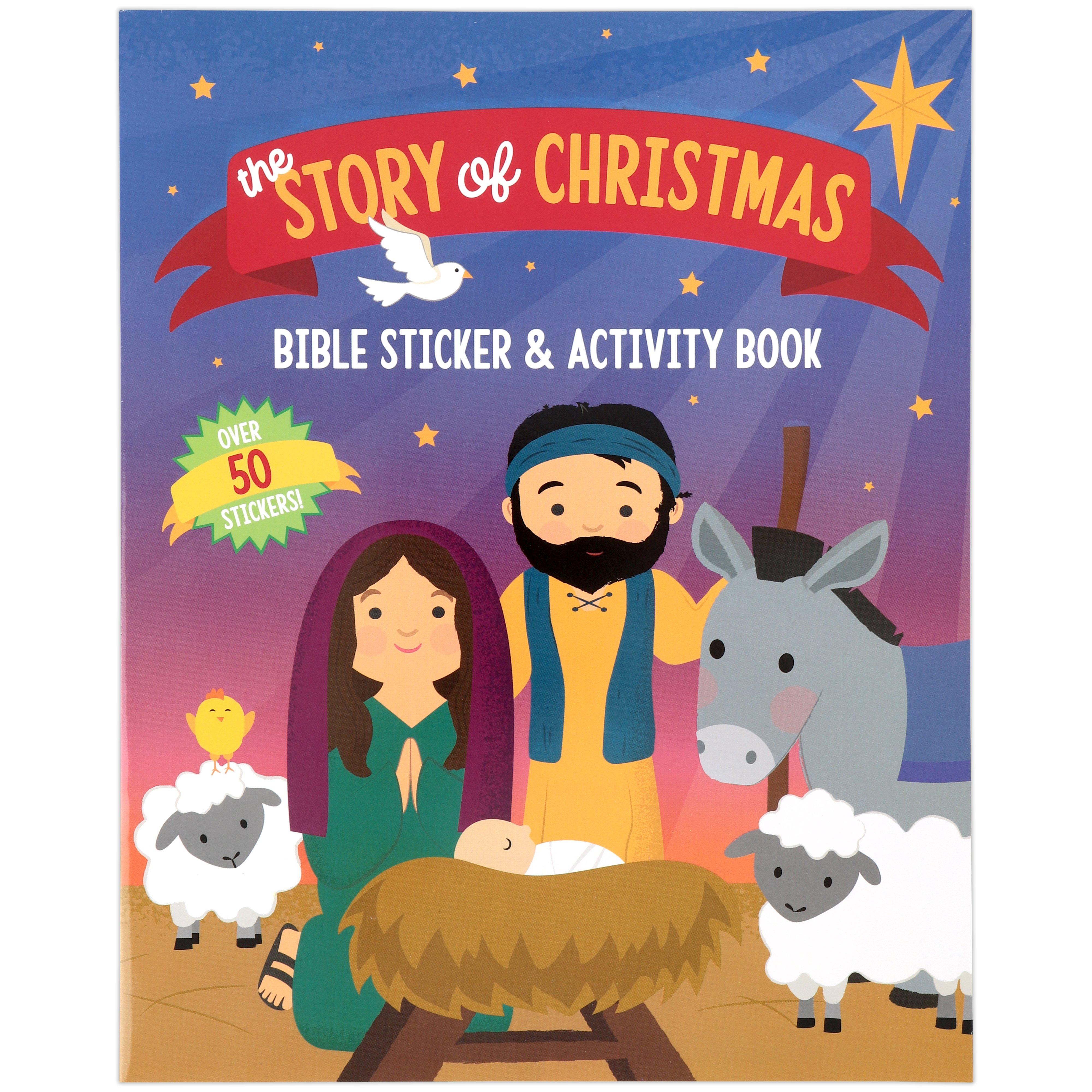 The Story of Christmas: Bible Sticker & Activity Book, 16 Pages ...