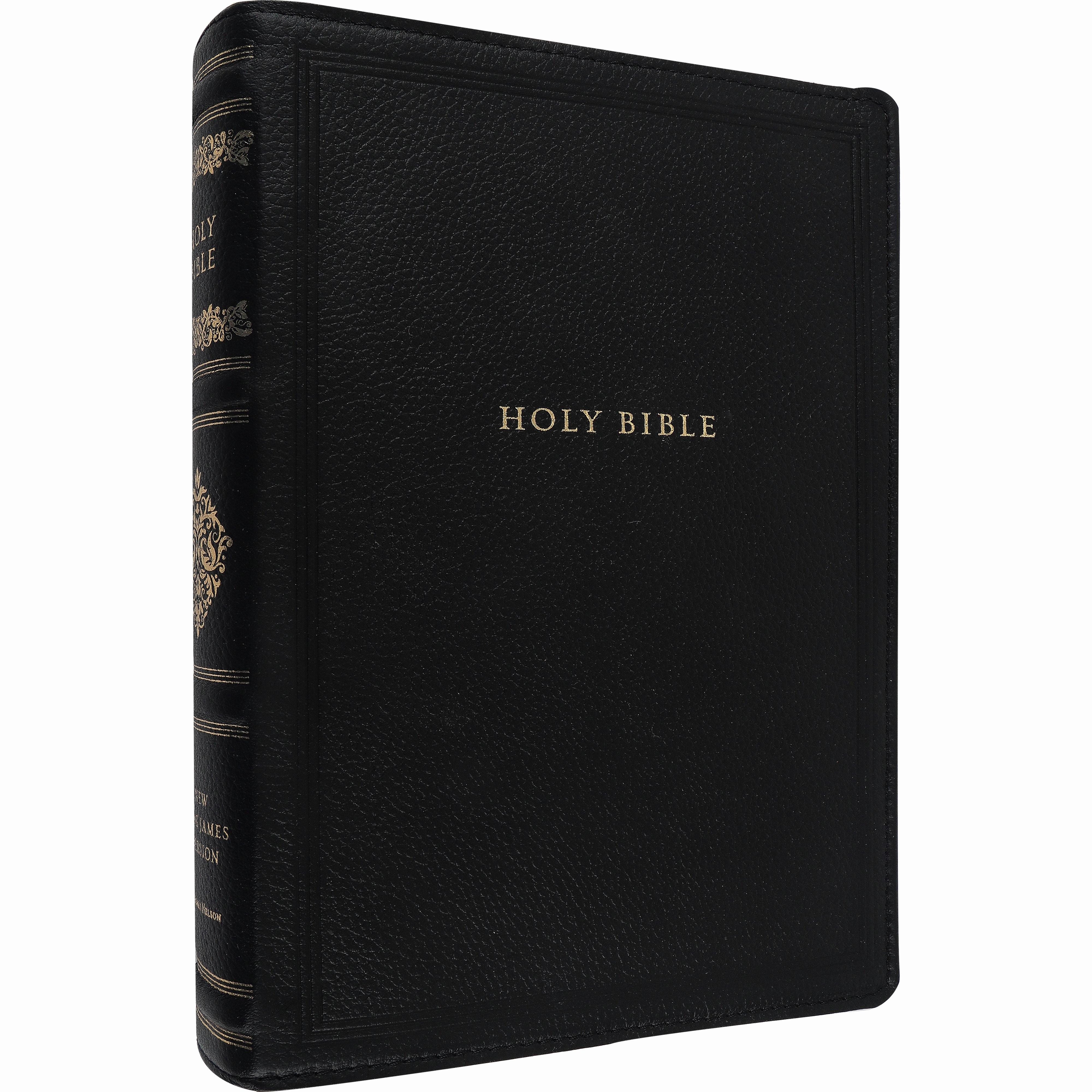 NKJV Wide-Margin Sovereign Reference Bible, Genuine Leather, Black