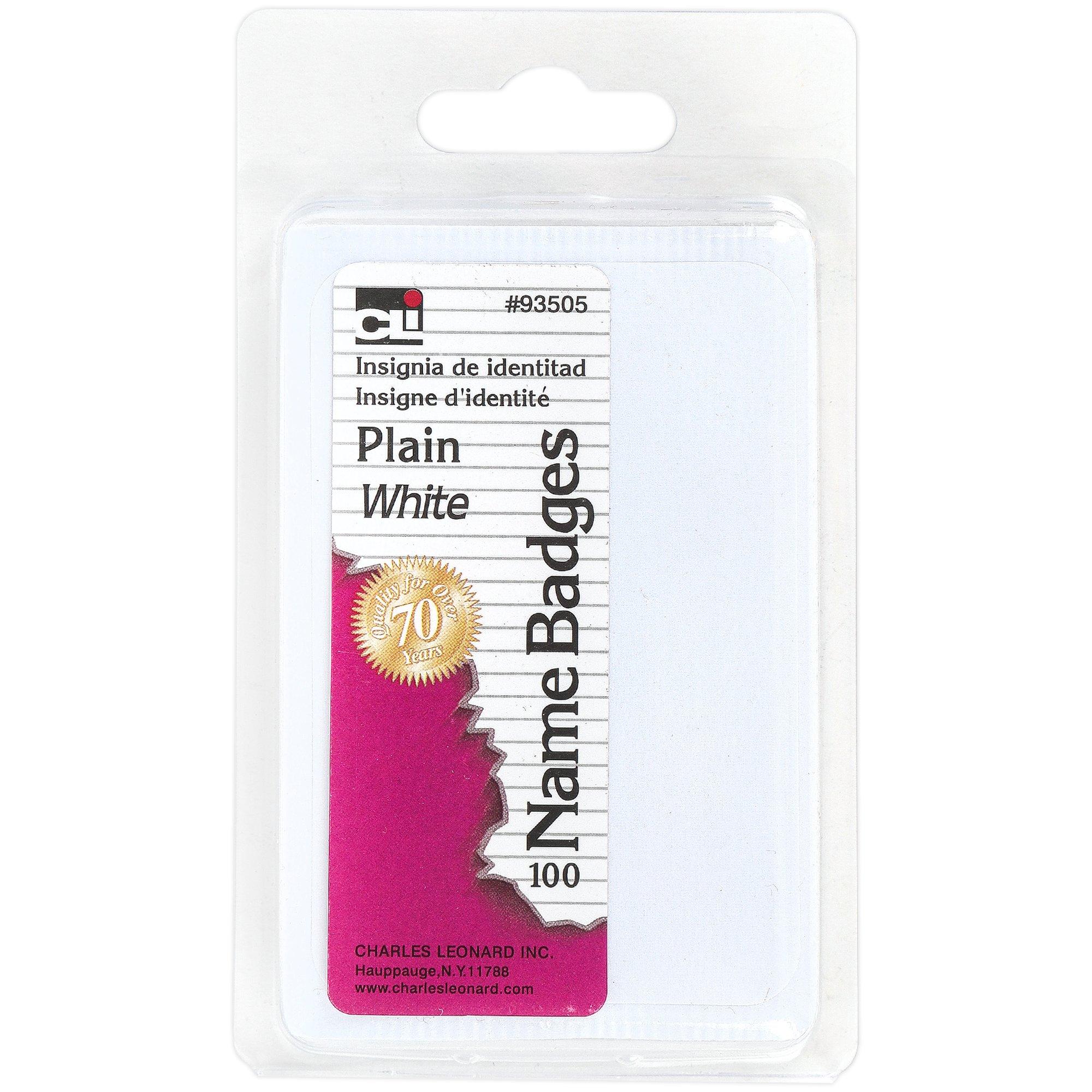 White Name Badges, Pack of 100 | Mardel | 825182