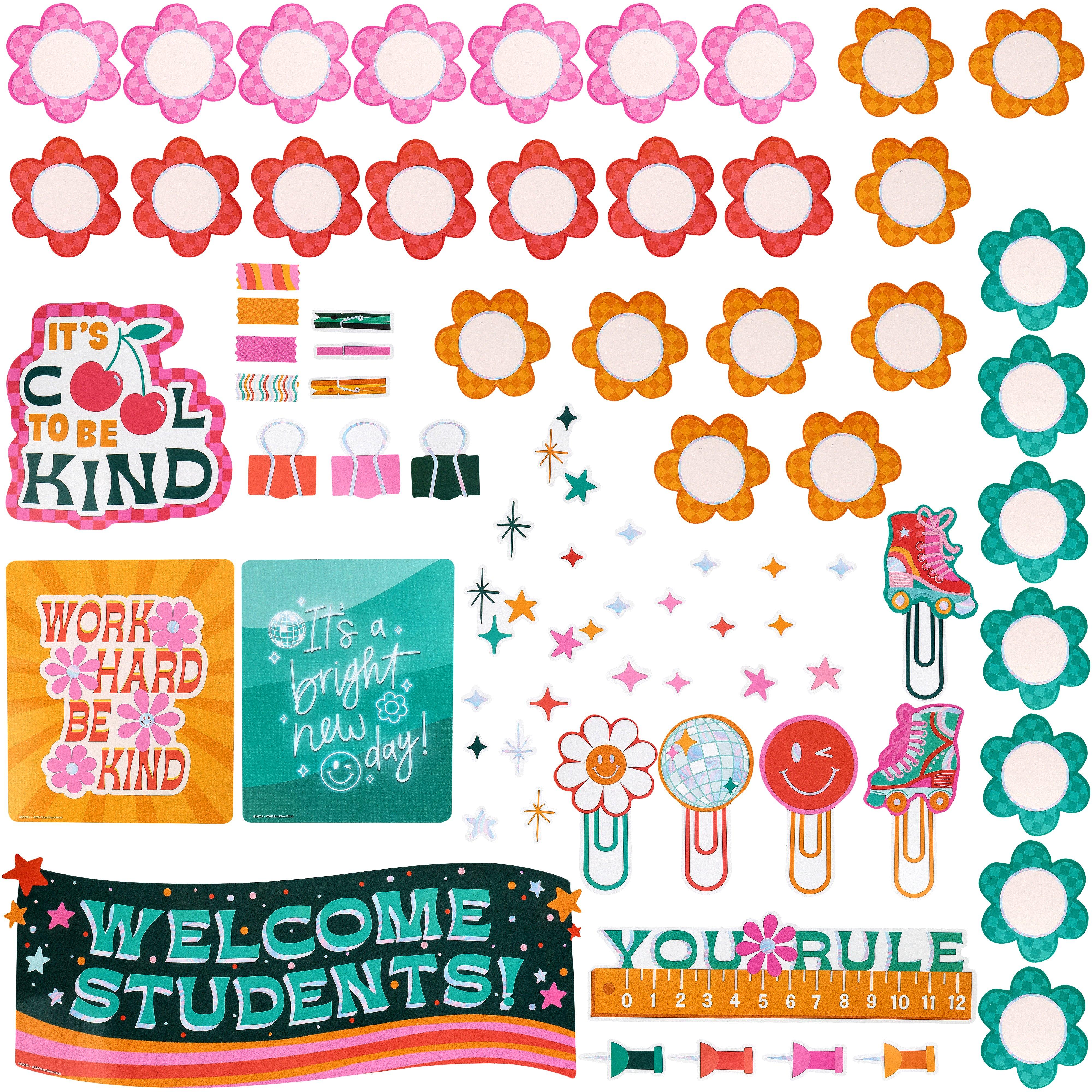 Keep On Smiling Welcome Mini Bulletin Board Set, by School Shop, 77 ...