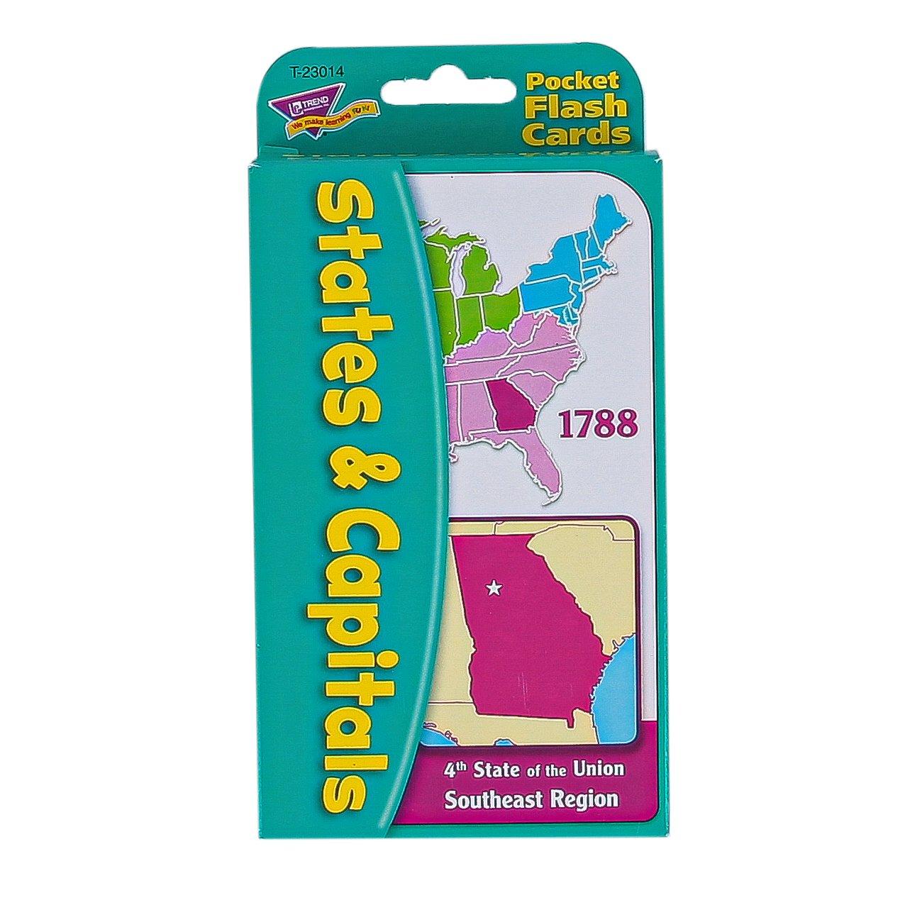 States And Capitals Pocket Flash Cards Mardel 829986