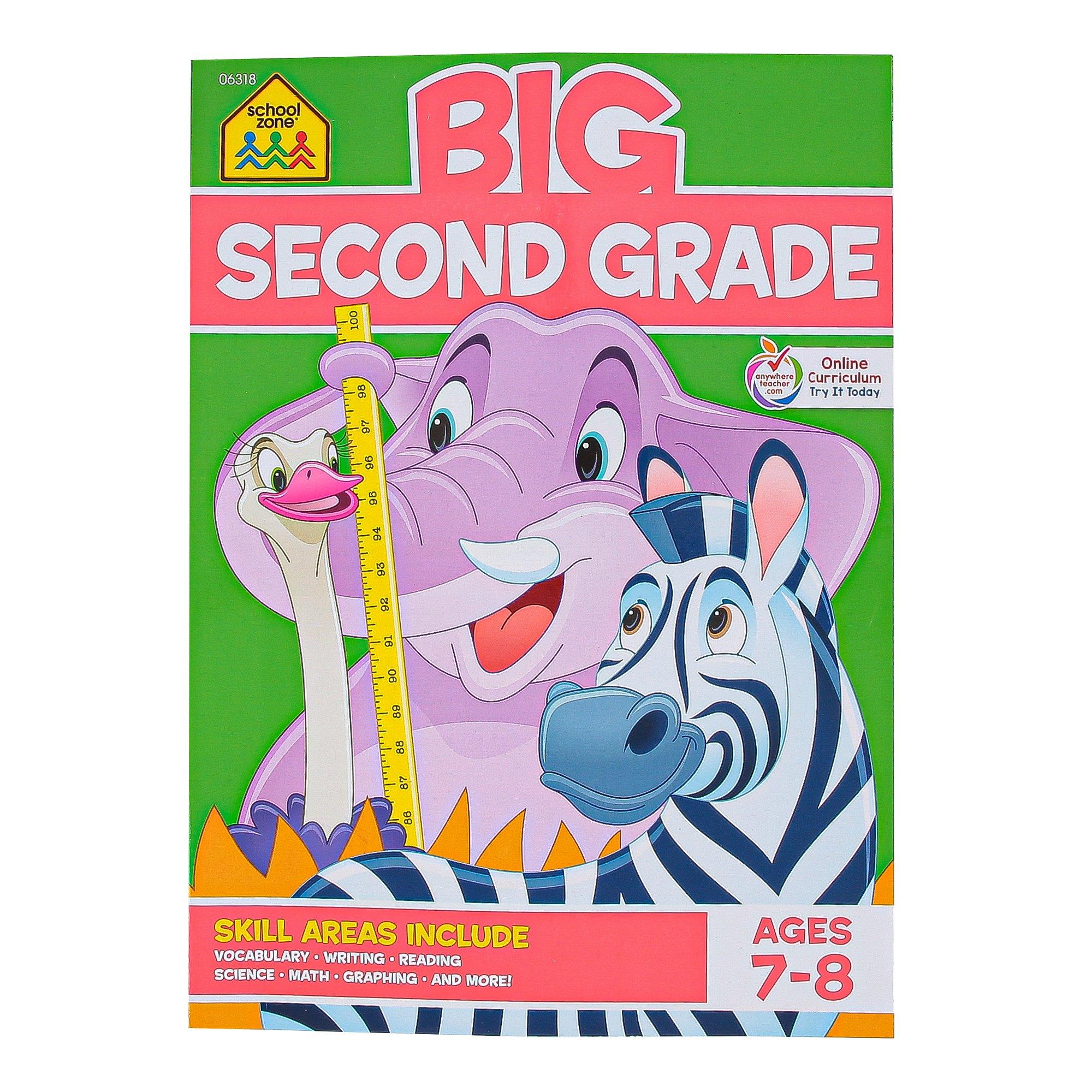 SCHOOL ZONE BIG SECOND/THIRD GRADE（2冊） School Zone, Big Second Grade Workbook, Paperback, 320 Pages