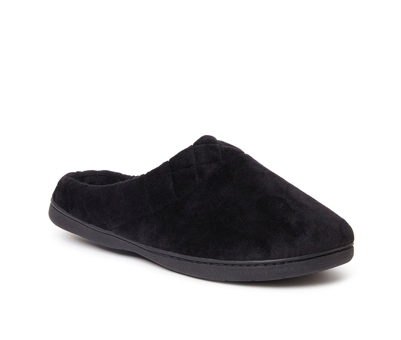 Dearfoams Darcy Velour Clog with Quilt Cuff Slippers