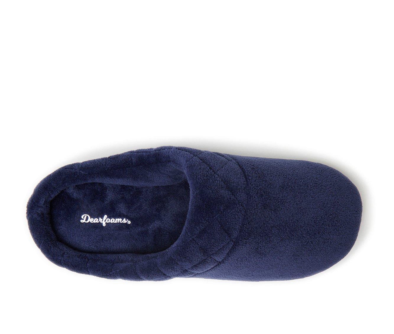 Dearfoams Darcy Velour Clog with Quilt Cuff Slippers