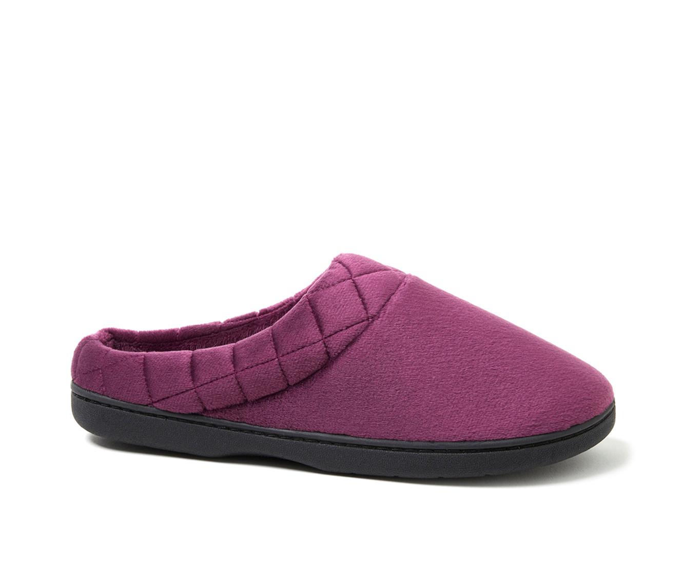 Dearfoams Darcy Velour Clog with Quilt Cuff Slippers