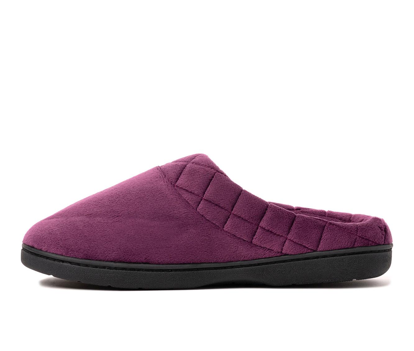 Dearfoams Darcy Velour Clog with Quilt Cuff Slippers