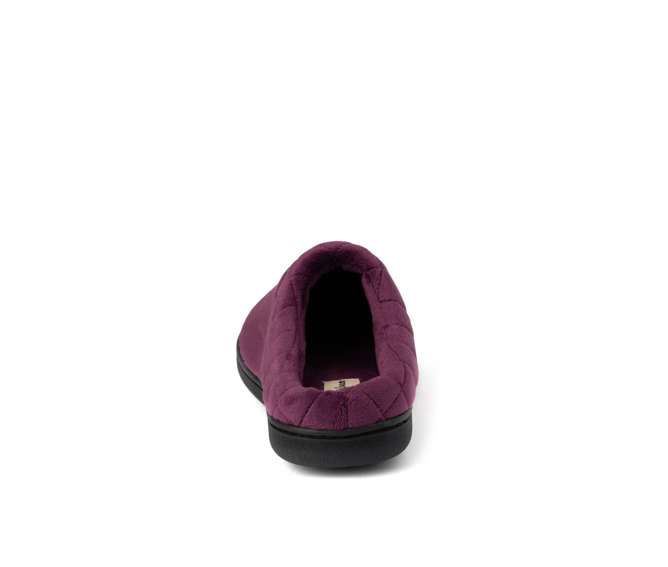 Dearfoams Darcy Velour Clog with Quilt Cuff Slippers