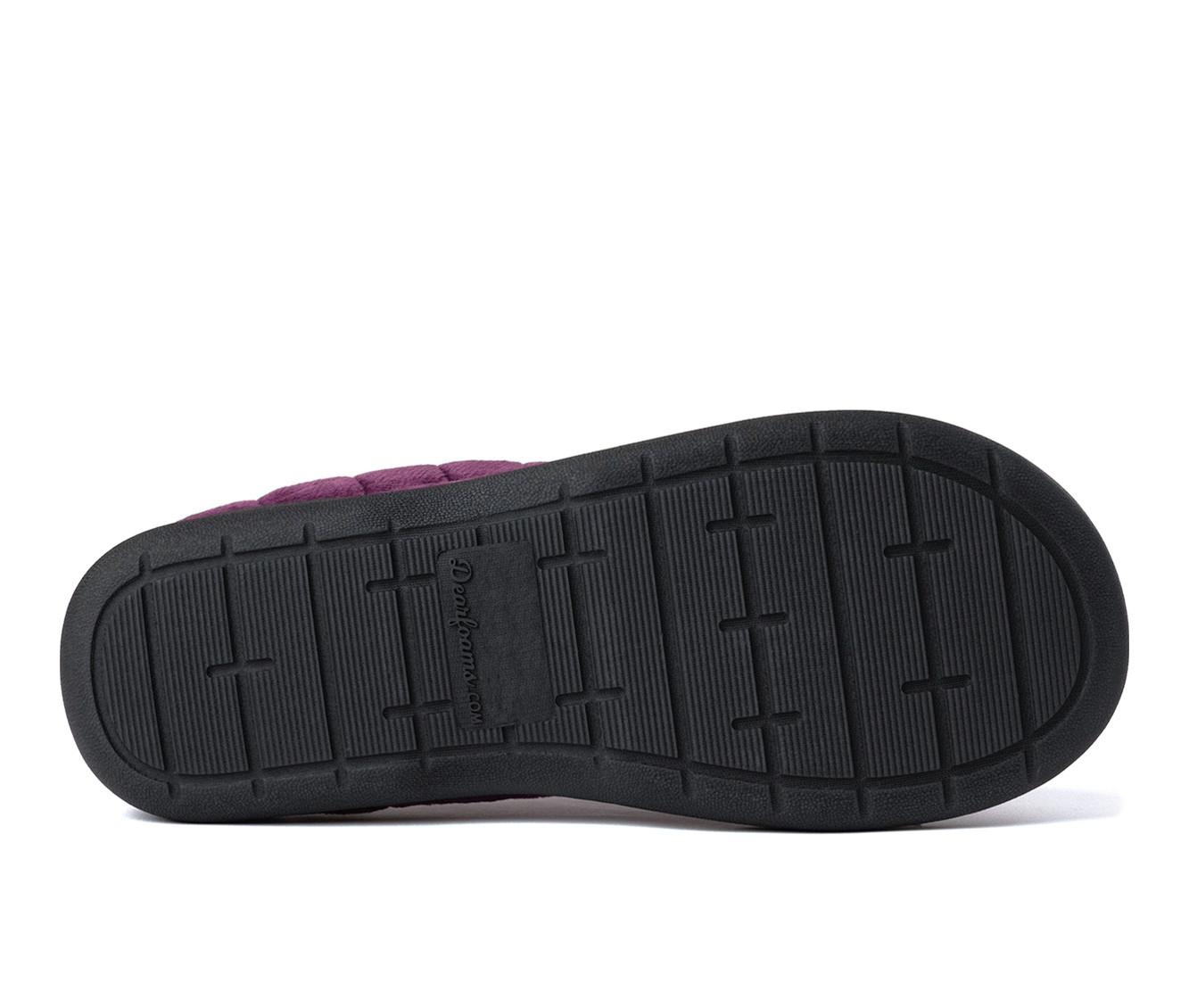 Dearfoams Darcy Velour Clog with Quilt Cuff Slippers