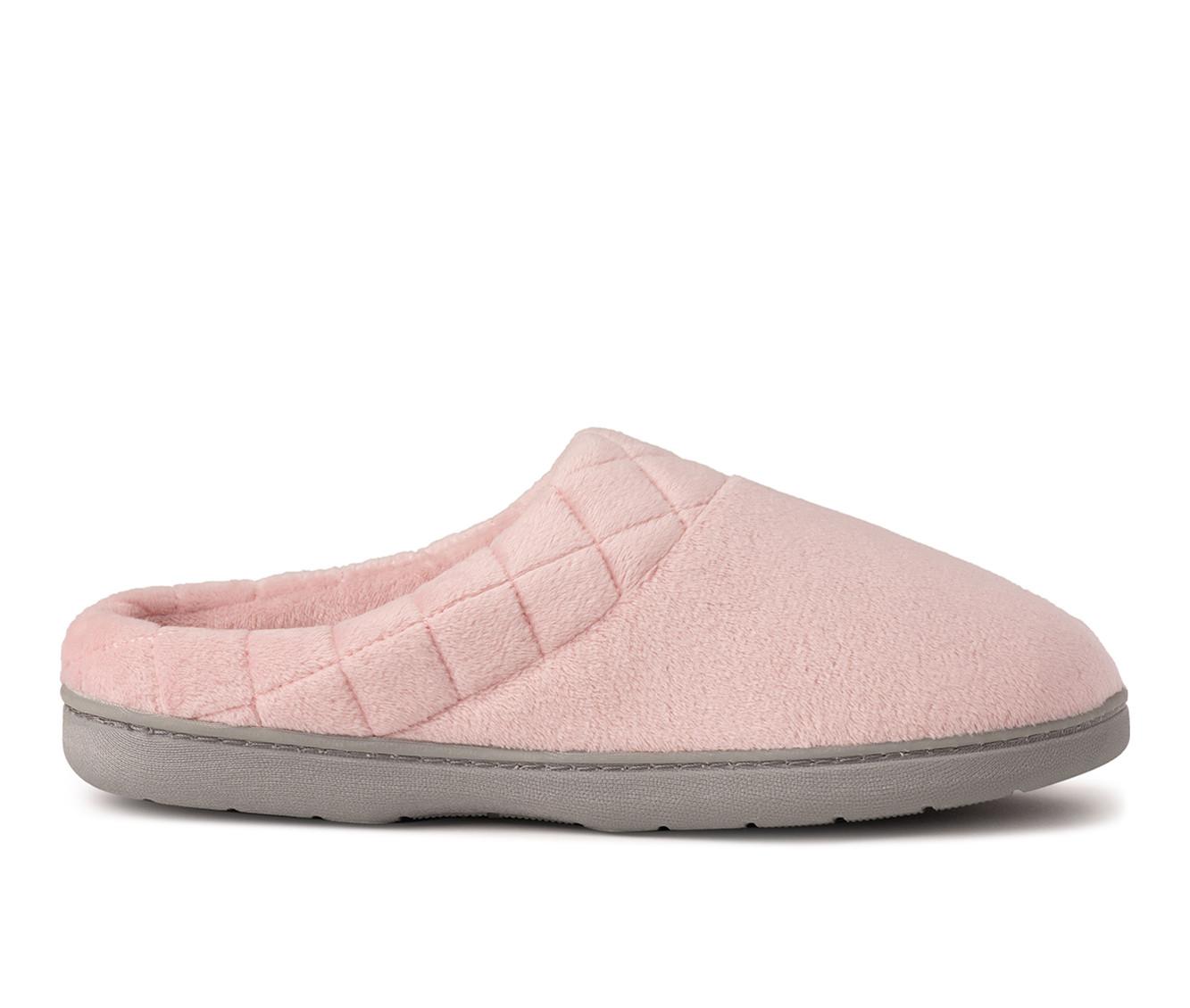 Dearfoams Darcy Velour Clog with Quilt Cuff Slippers
