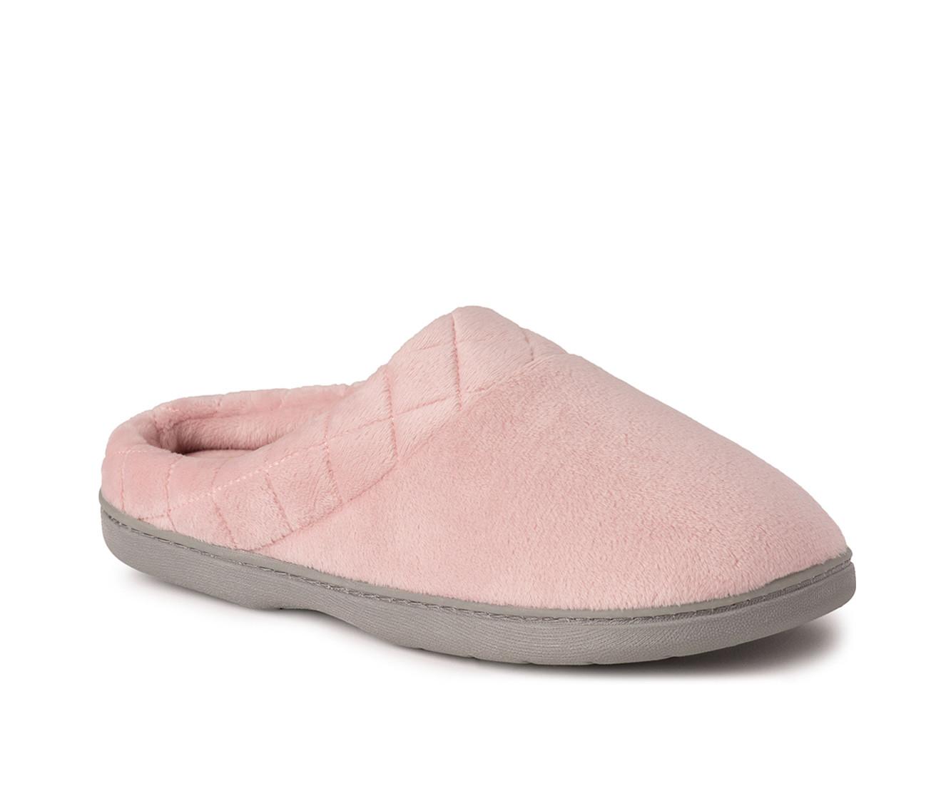 Dearfoams Darcy Velour Clog with Quilt Cuff Slippers