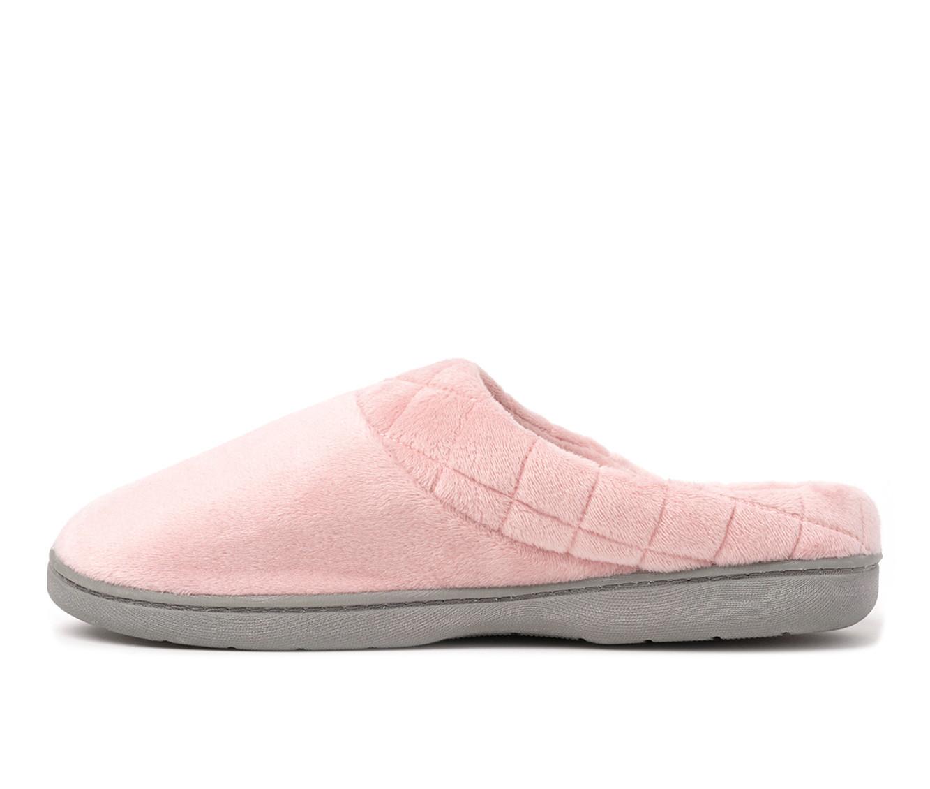 Dearfoams Darcy Velour Clog with Quilt Cuff Slippers