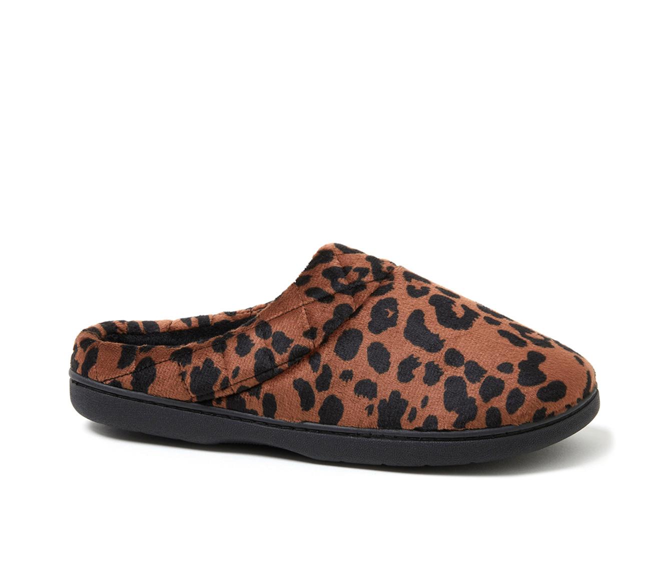 Dearfoams Darcy Velour Clog with Quilt Cuff Slippers
