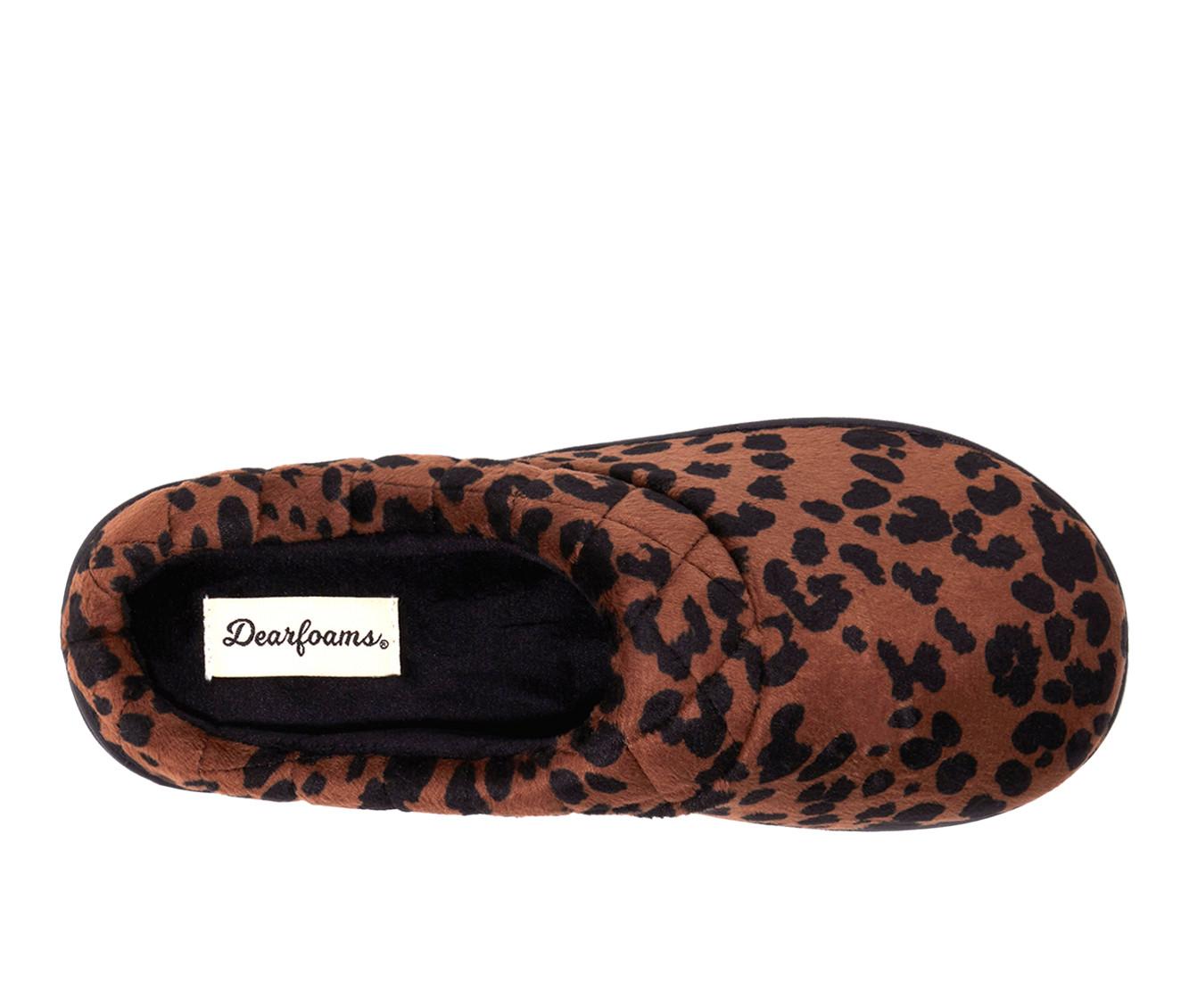 Dearfoams Darcy Velour Clog with Quilt Cuff Slippers