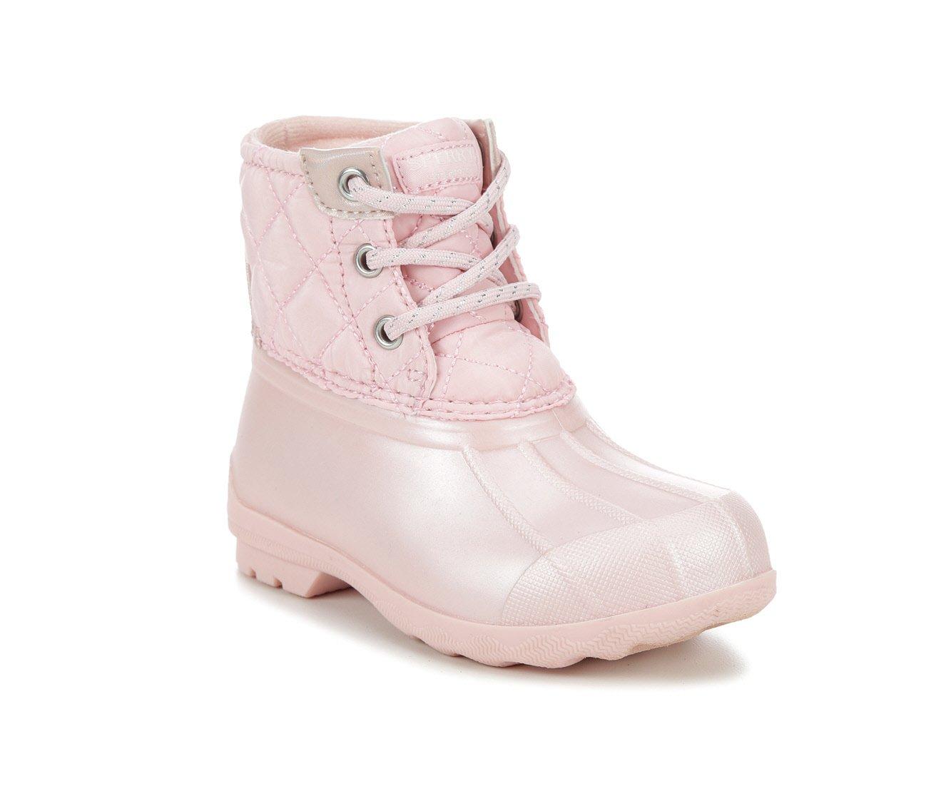 Girls sperry hot sale saltwater boots