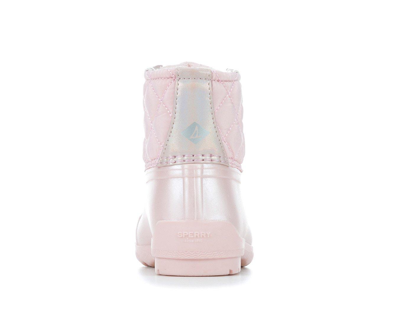 Light pink sales sperry boots