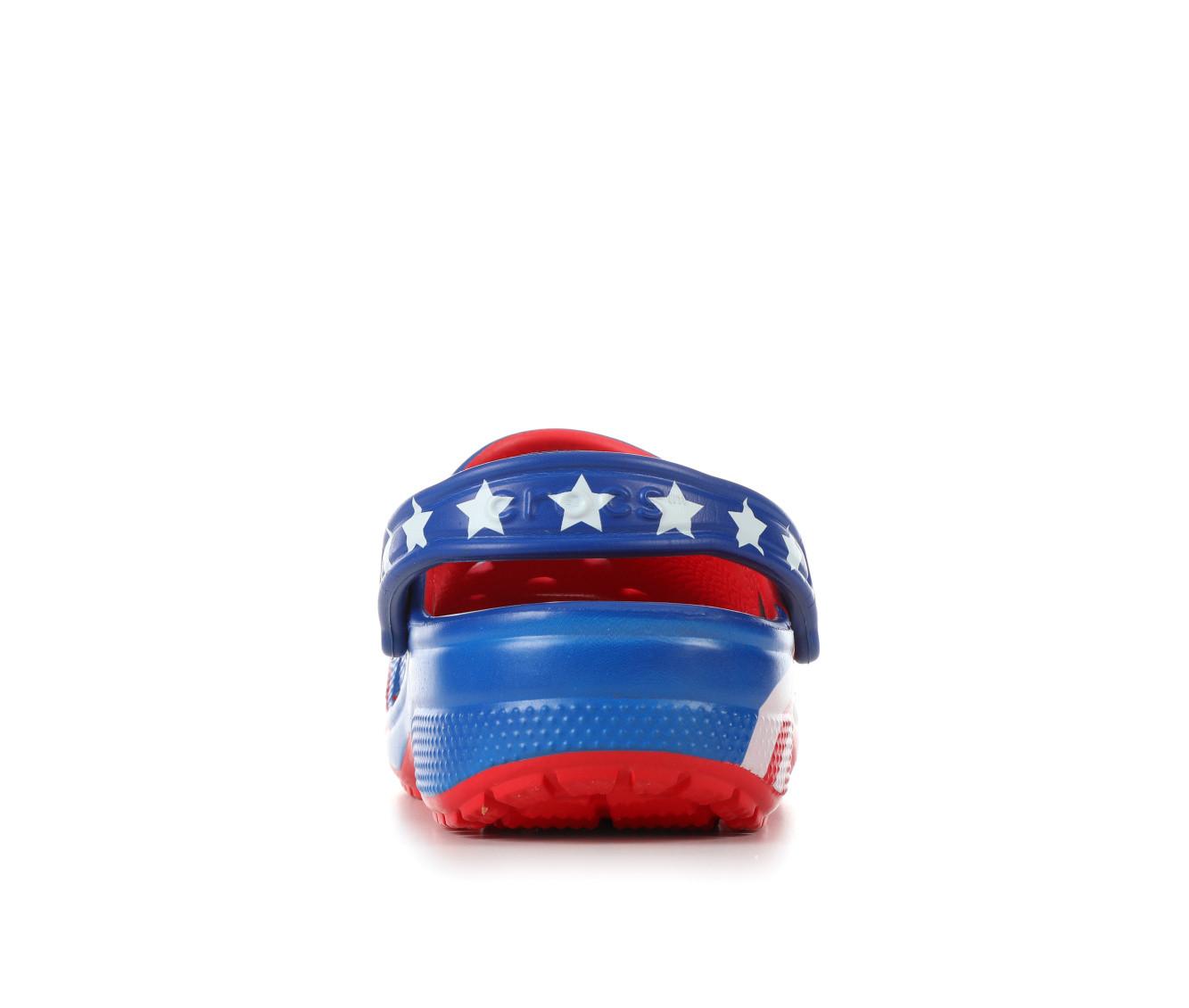 Adults' Crocs Classic American Flag Clogs