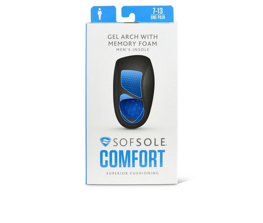 Sof Sole 3/4 Gel Arch Memory Support Insoles