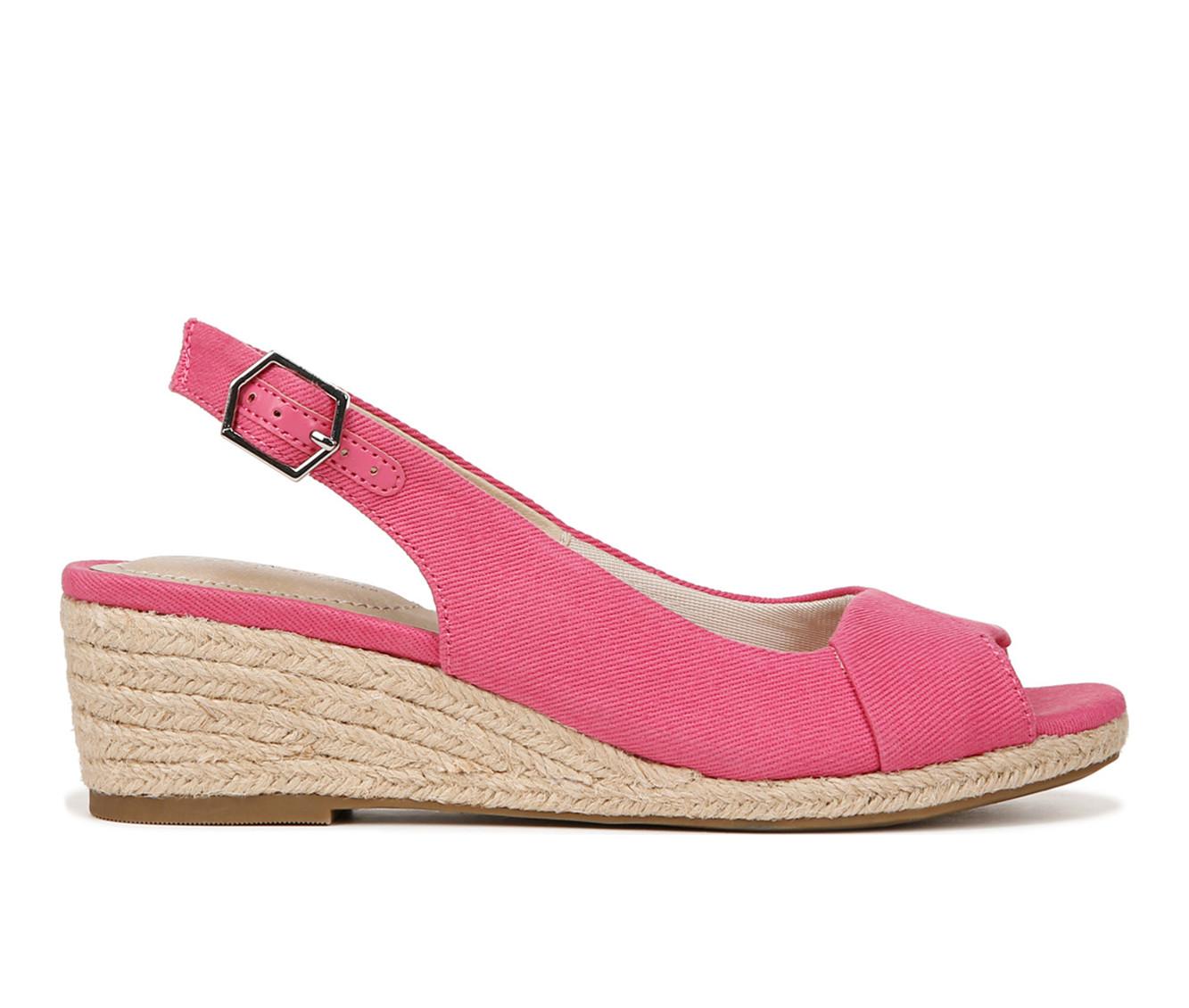 Lifestride peep toe wedge sale