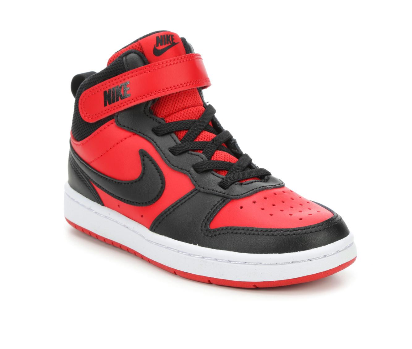 Boys' Nike Little Kid Court Borough Mid 2 Sneakers