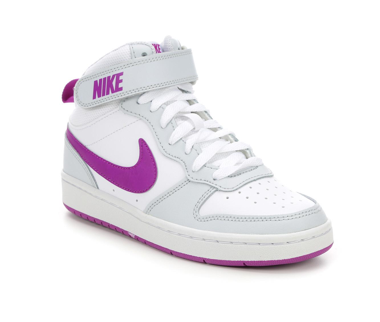 Nike Girls' Grade School Court Borough Mid RG Big Kids Basketball Shoes