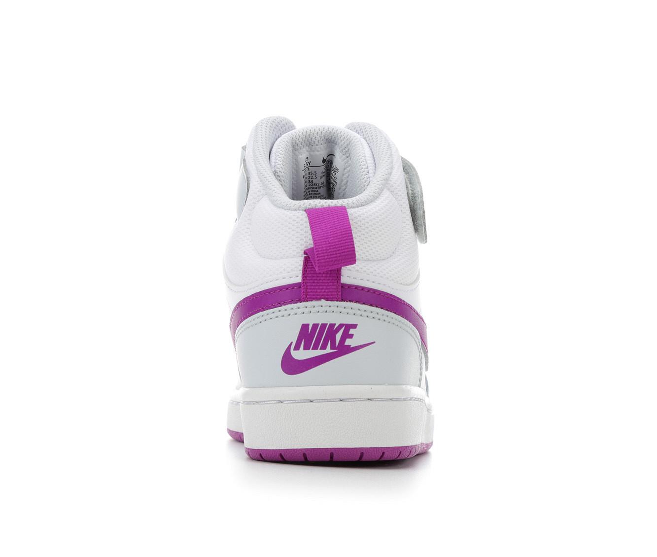 Nike Girls' Grade School Court Borough Mid RG Big Kids Basketball Shoes